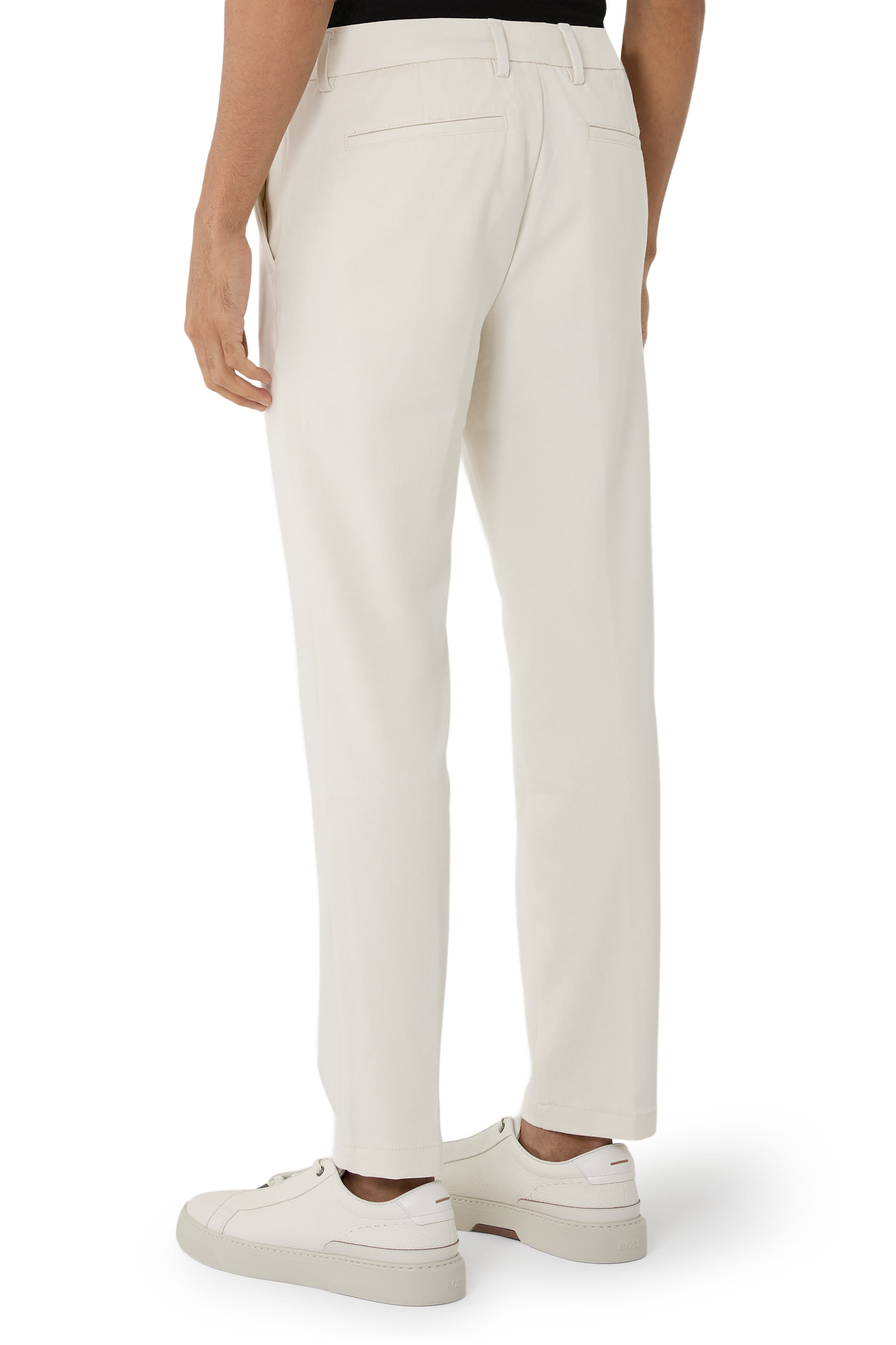  Slim-Fit Trousers in Brushed Herringbone