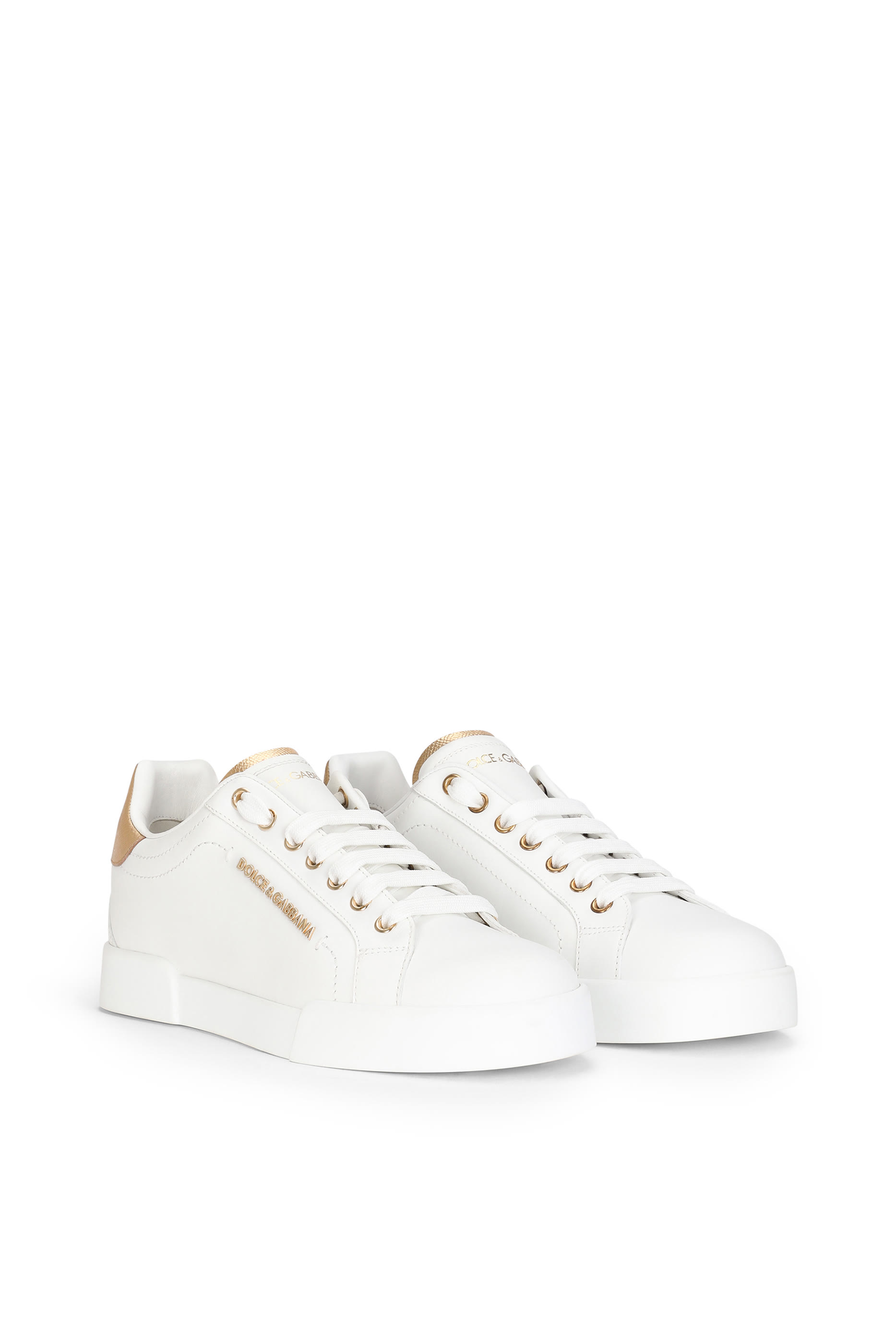 Calfskin Nappa Portofino Sneakers with Lettering