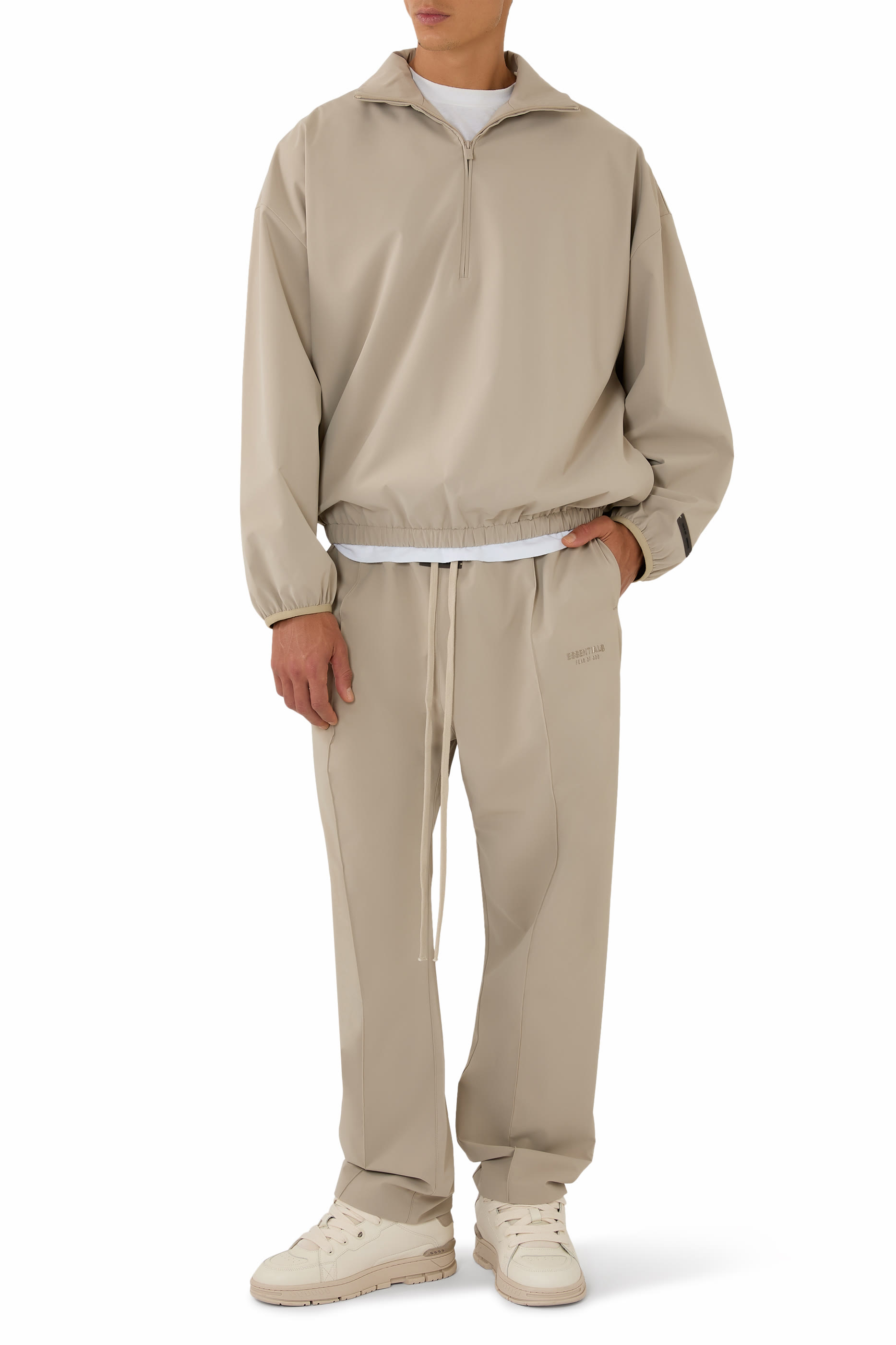 Essentials Half Zip Stretch Nylon Pullover