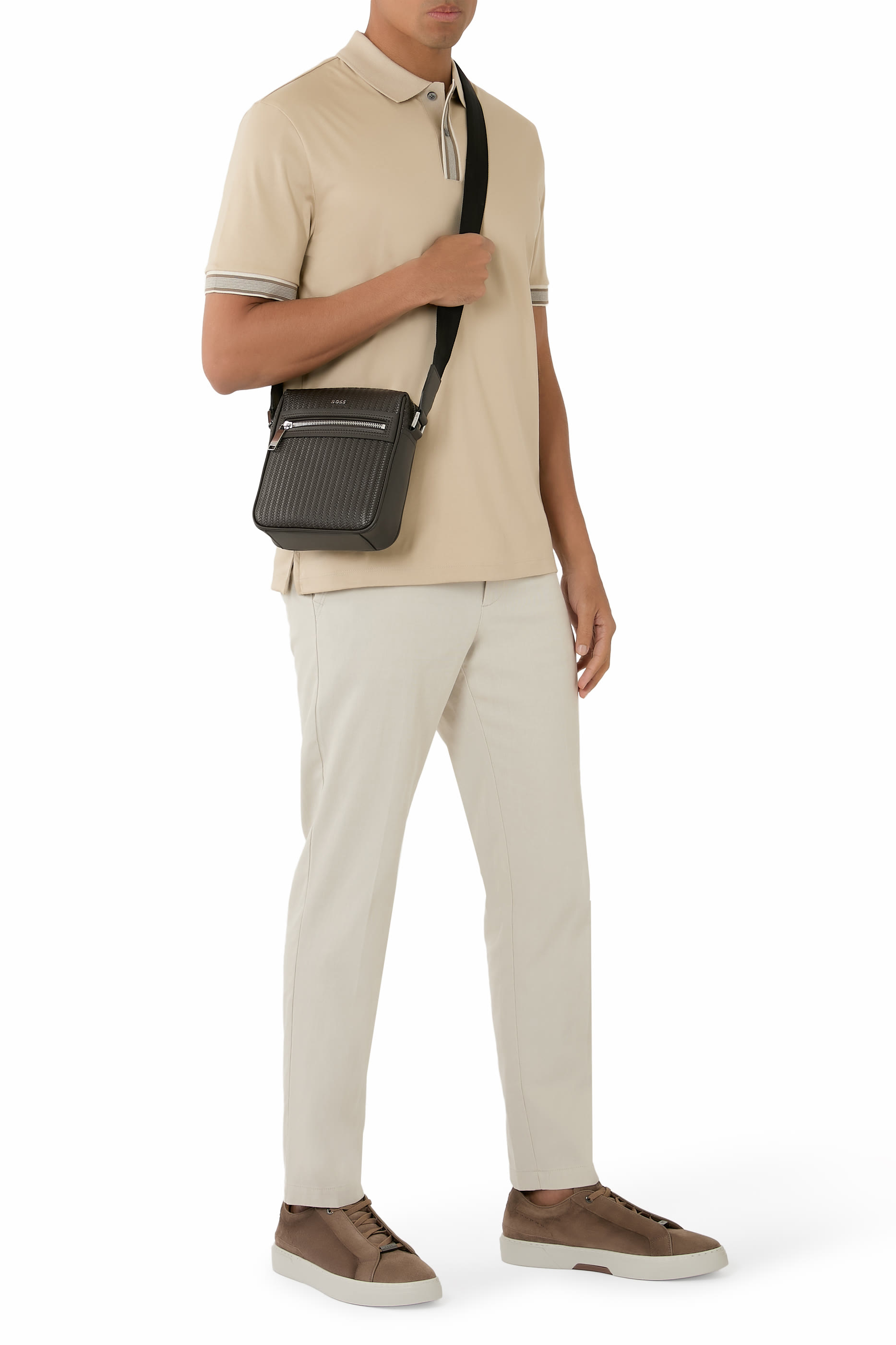 Embossed Pattern Reporter Bag