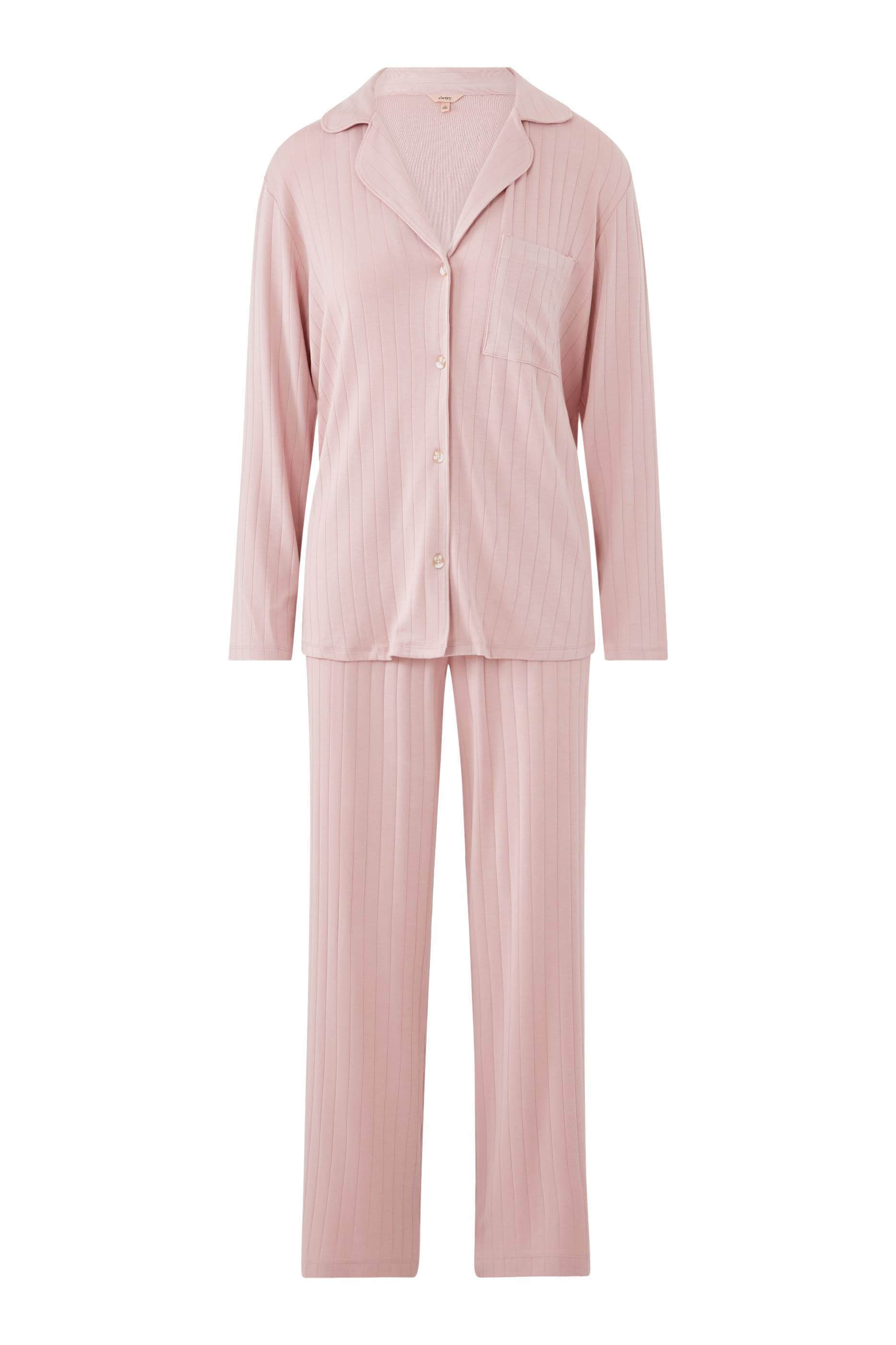  Gisele TENCEL&trade; Modal Rib Long Pajama Set