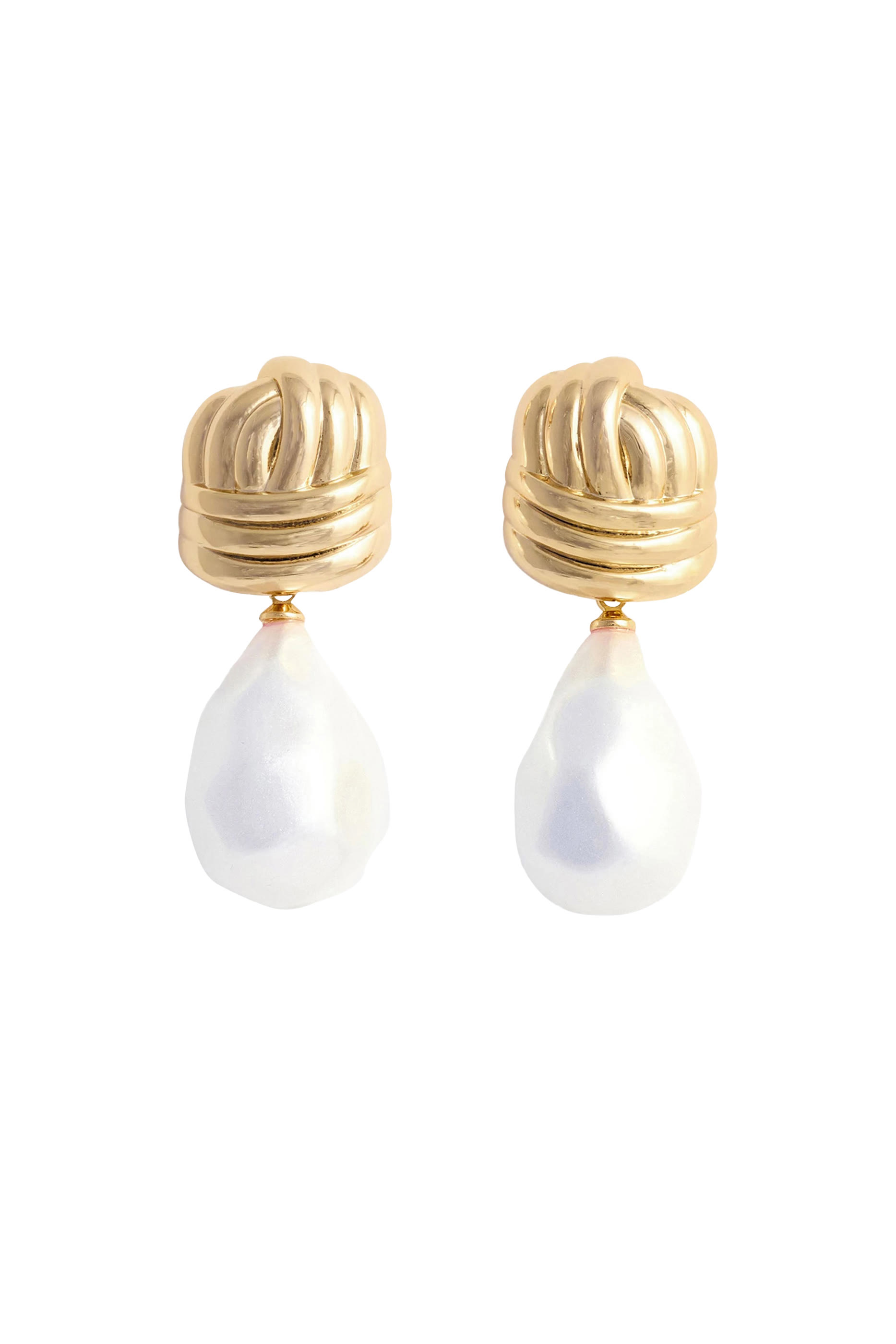 Knot Pearl Earrings