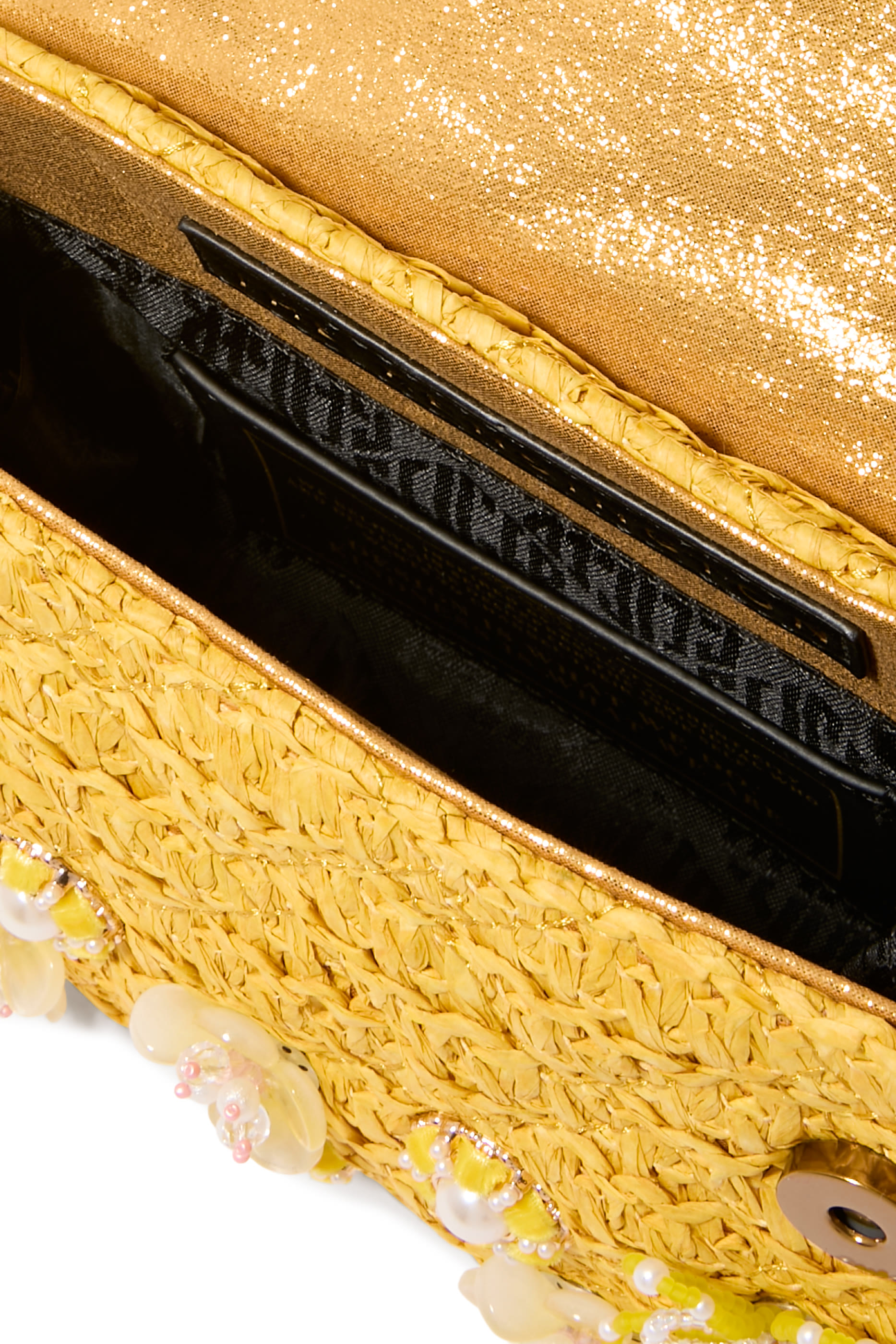 Kensington Raffia Effect Mini Crossbody Bag