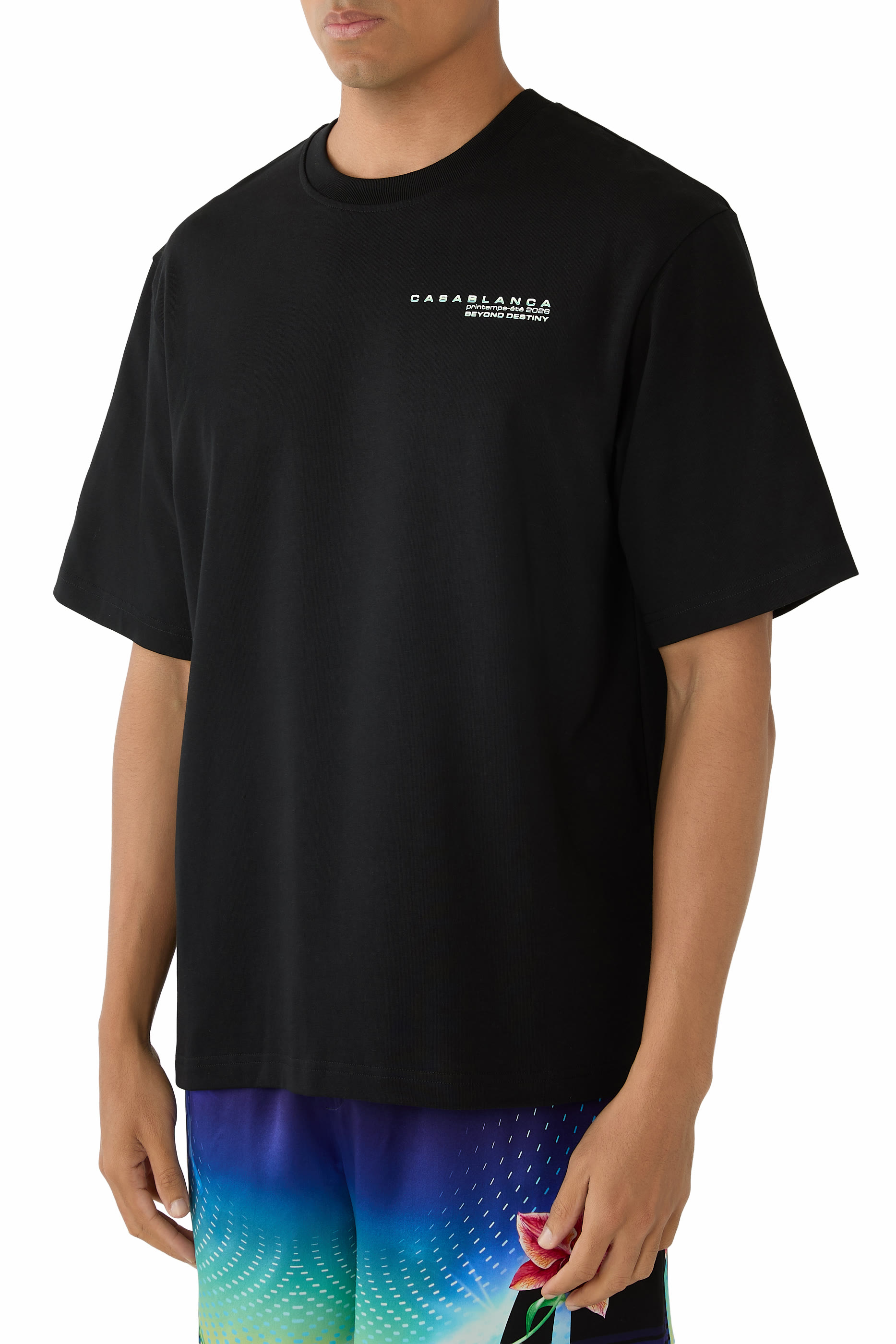 Glitch Orchid Oversized T-Shirt