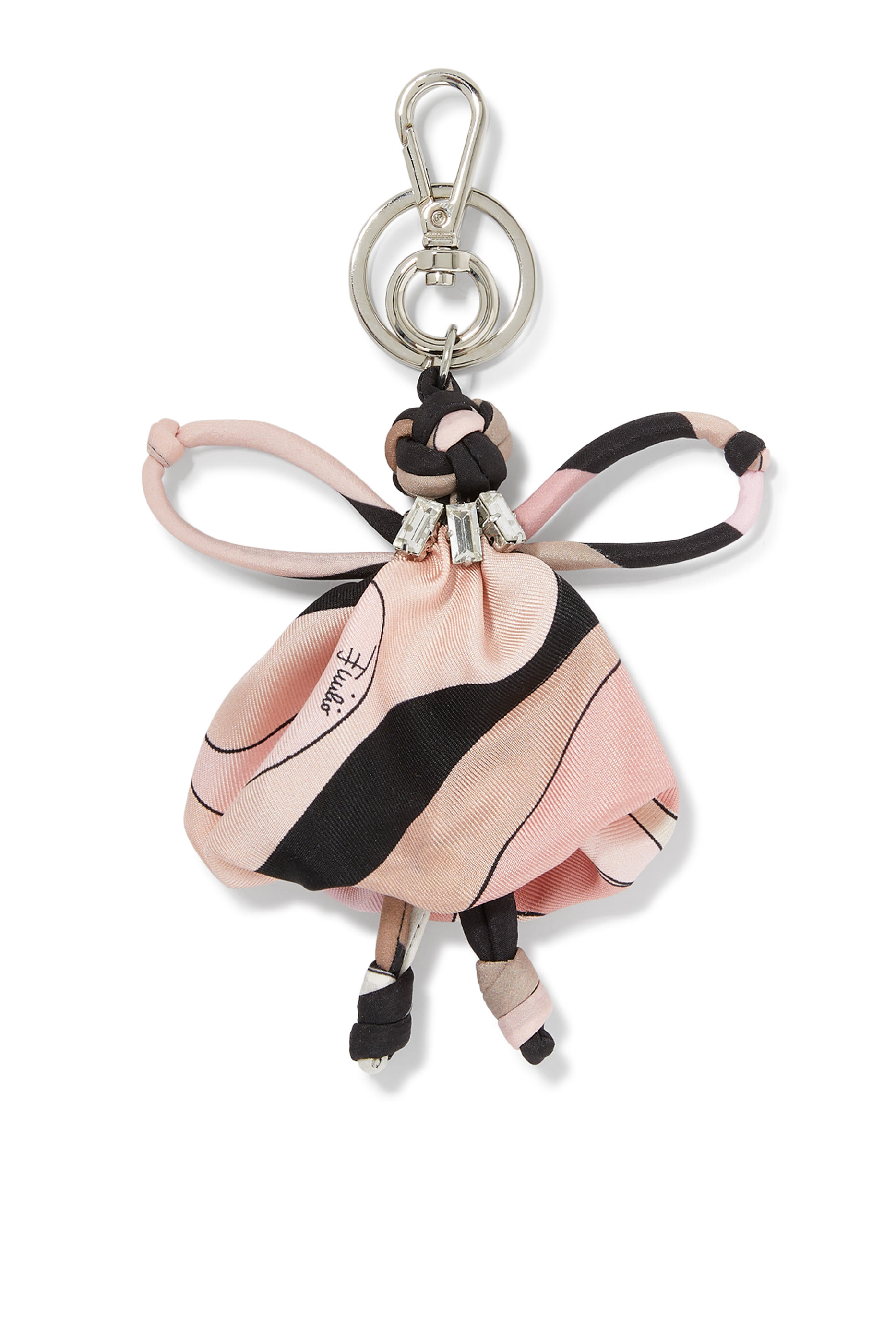 Iride Print Silk Keychain