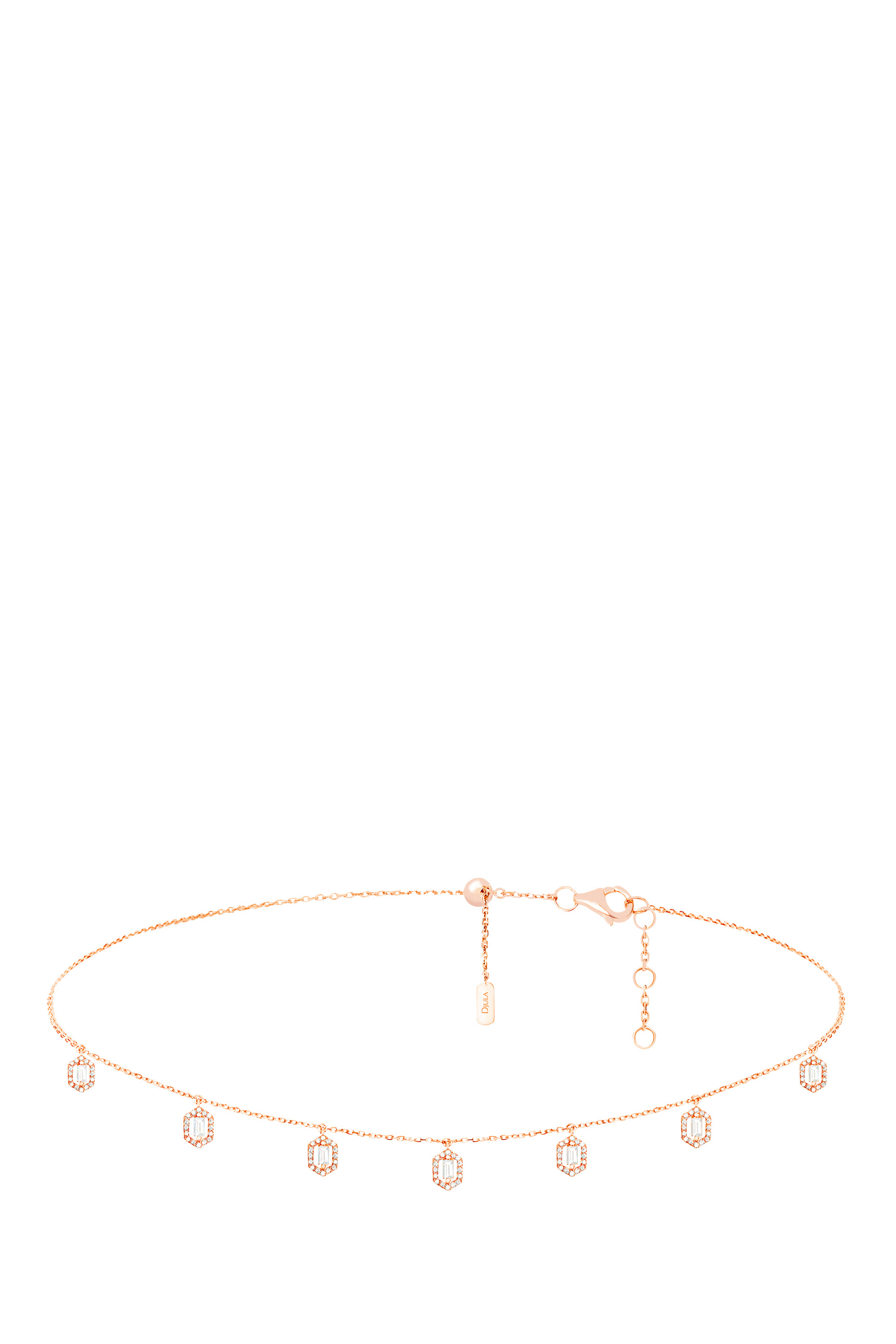  &Eacute;clat Necklace, 18K Rose Gold & Diamonds