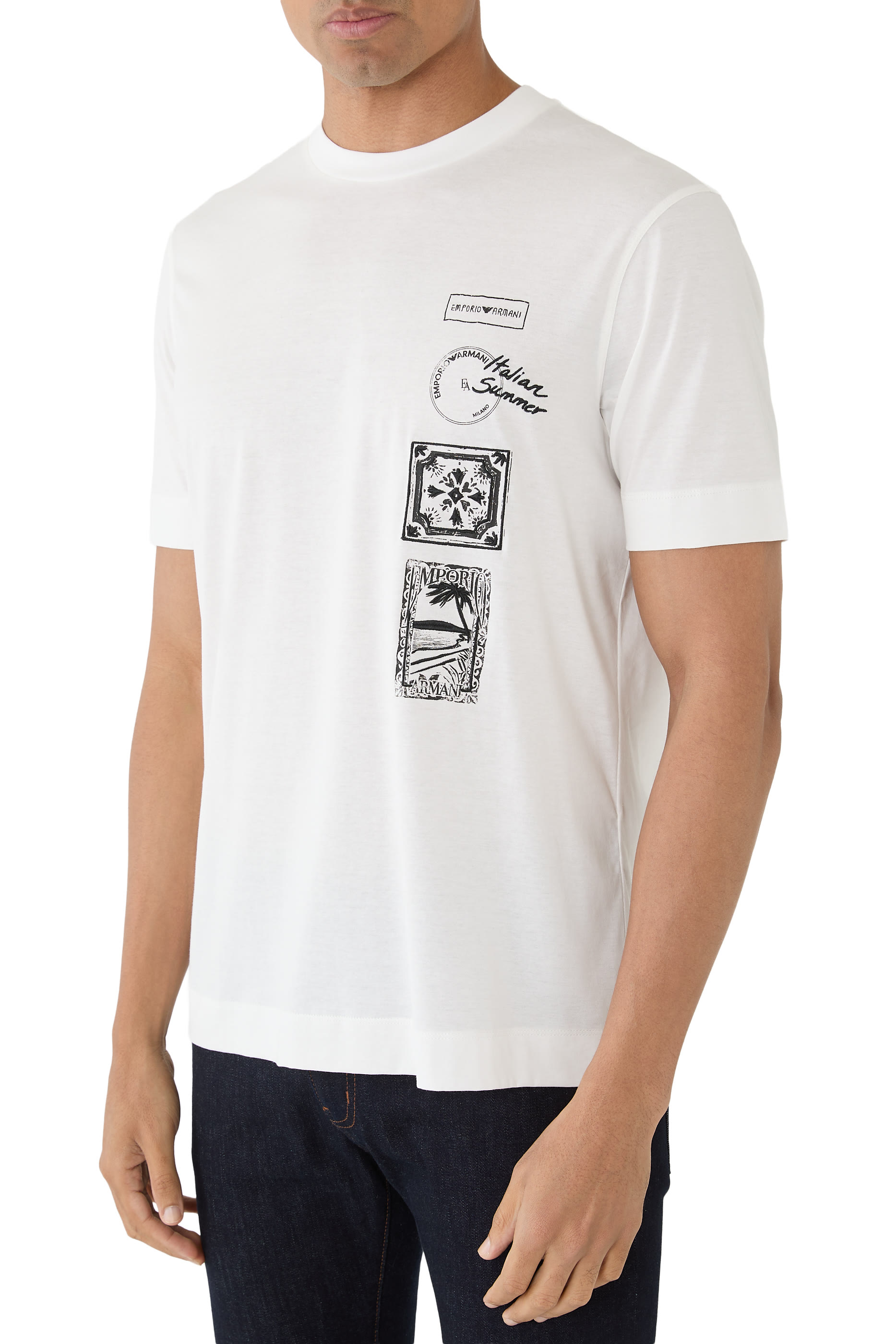  Postcard Print T-Shirt 