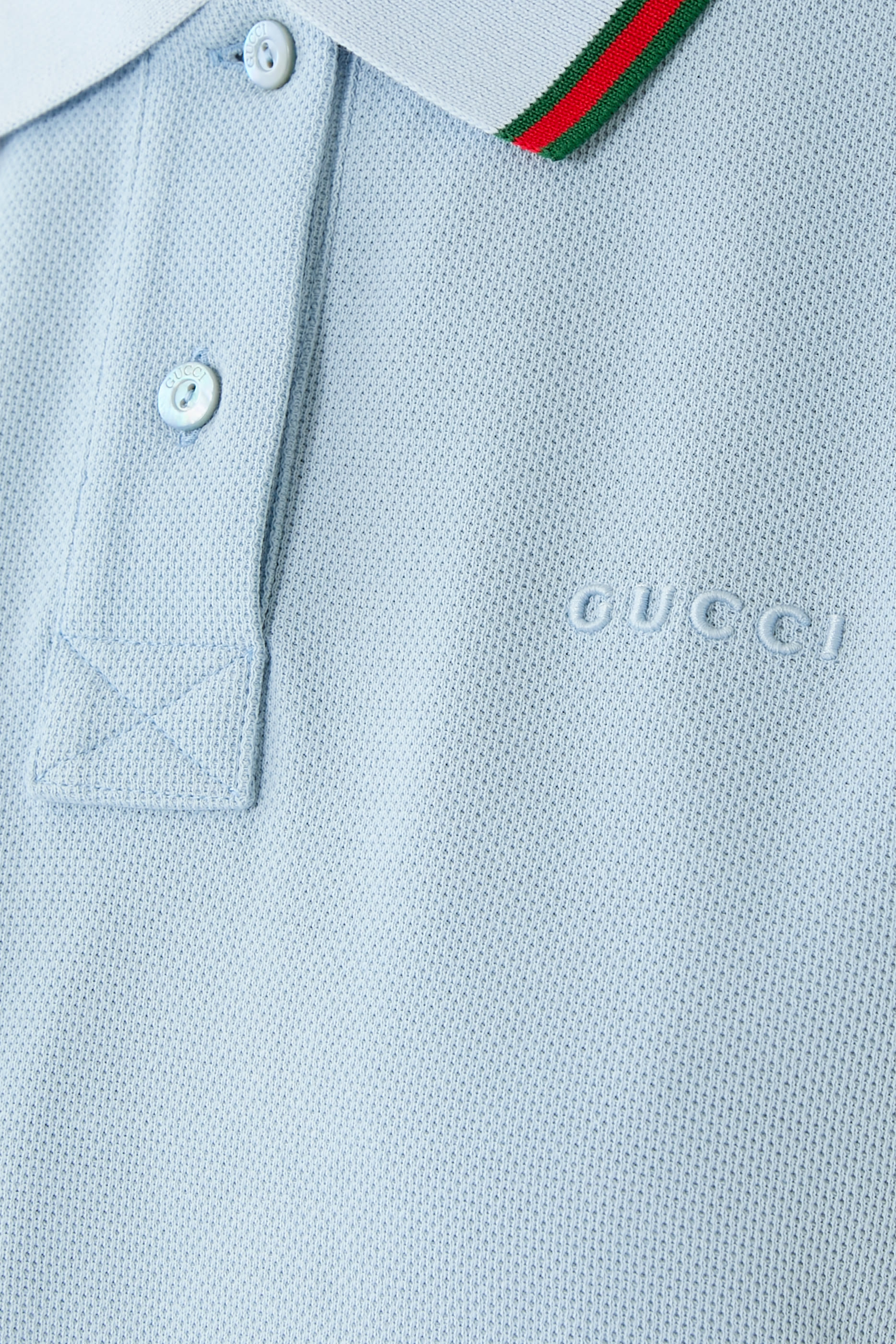 Cotton Piquet Polo Shirt with Web