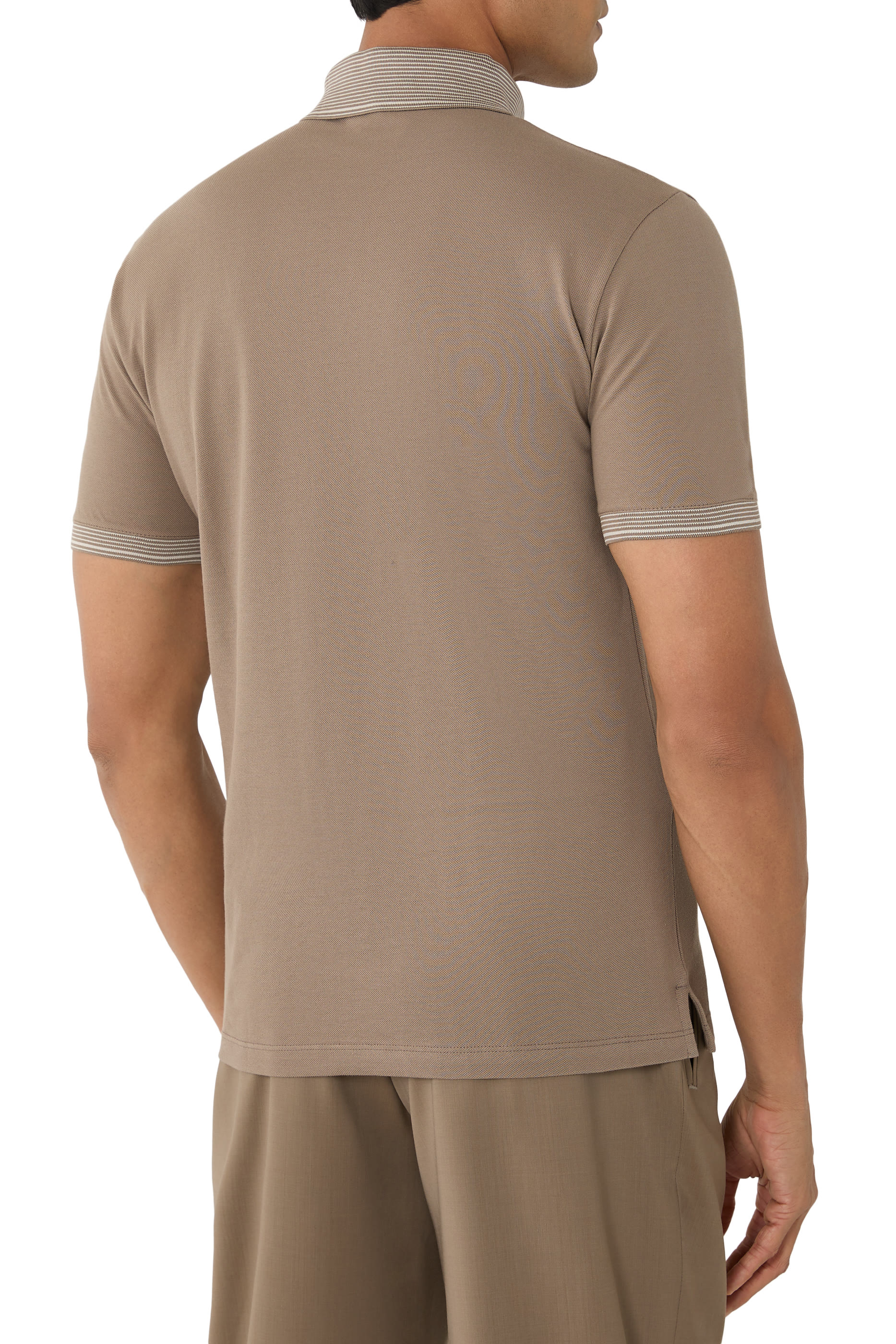 EA Logo Embroidered Piqu&eacute; Polo Shirt 