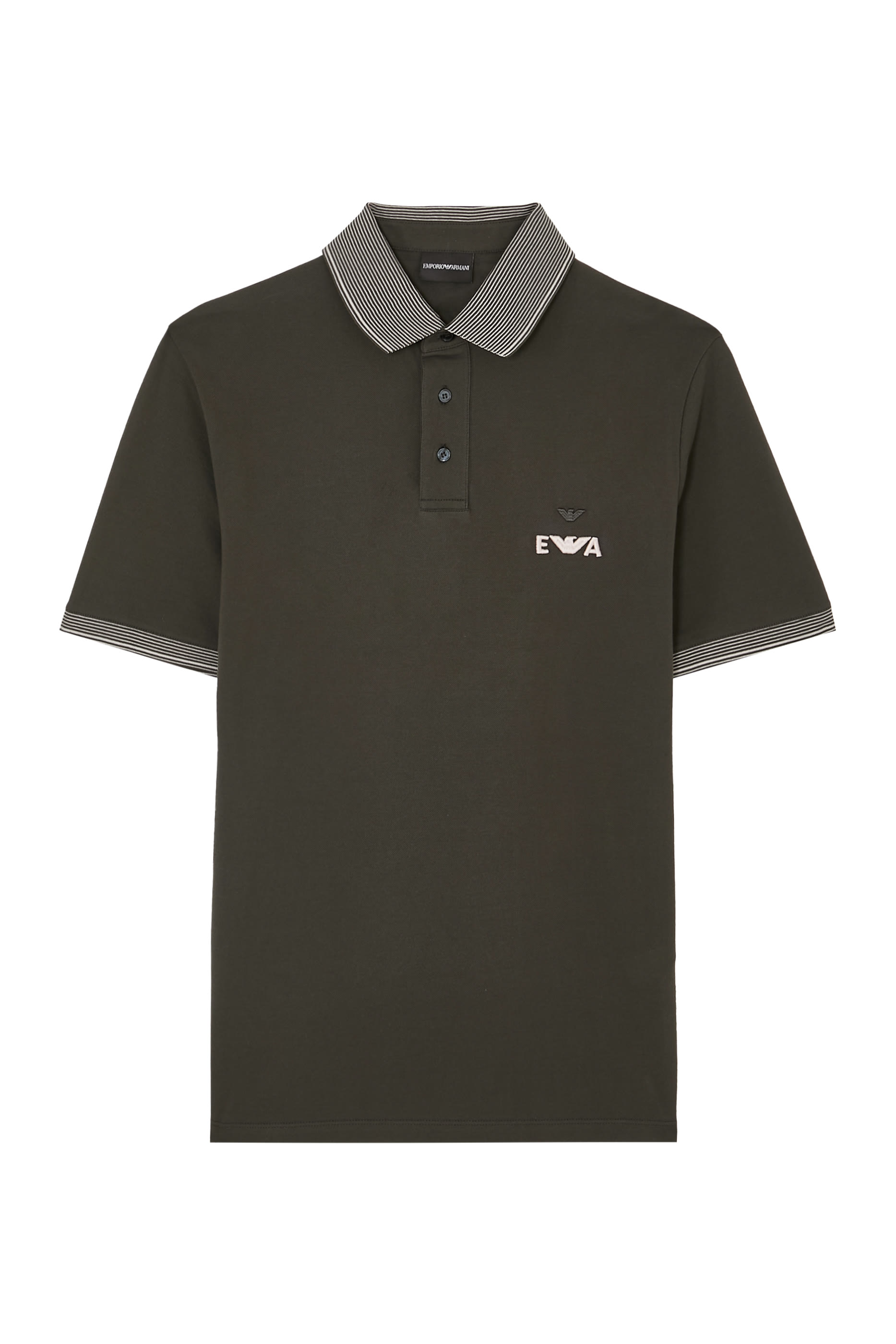 EA Logo Embroidered Piqu&eacute; Polo Shirt 