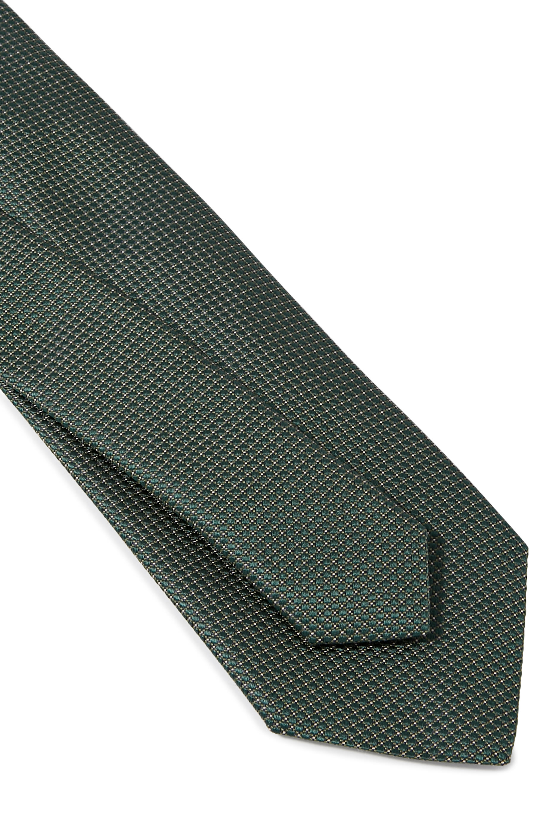 Pin-Dot Woven Silk Tie