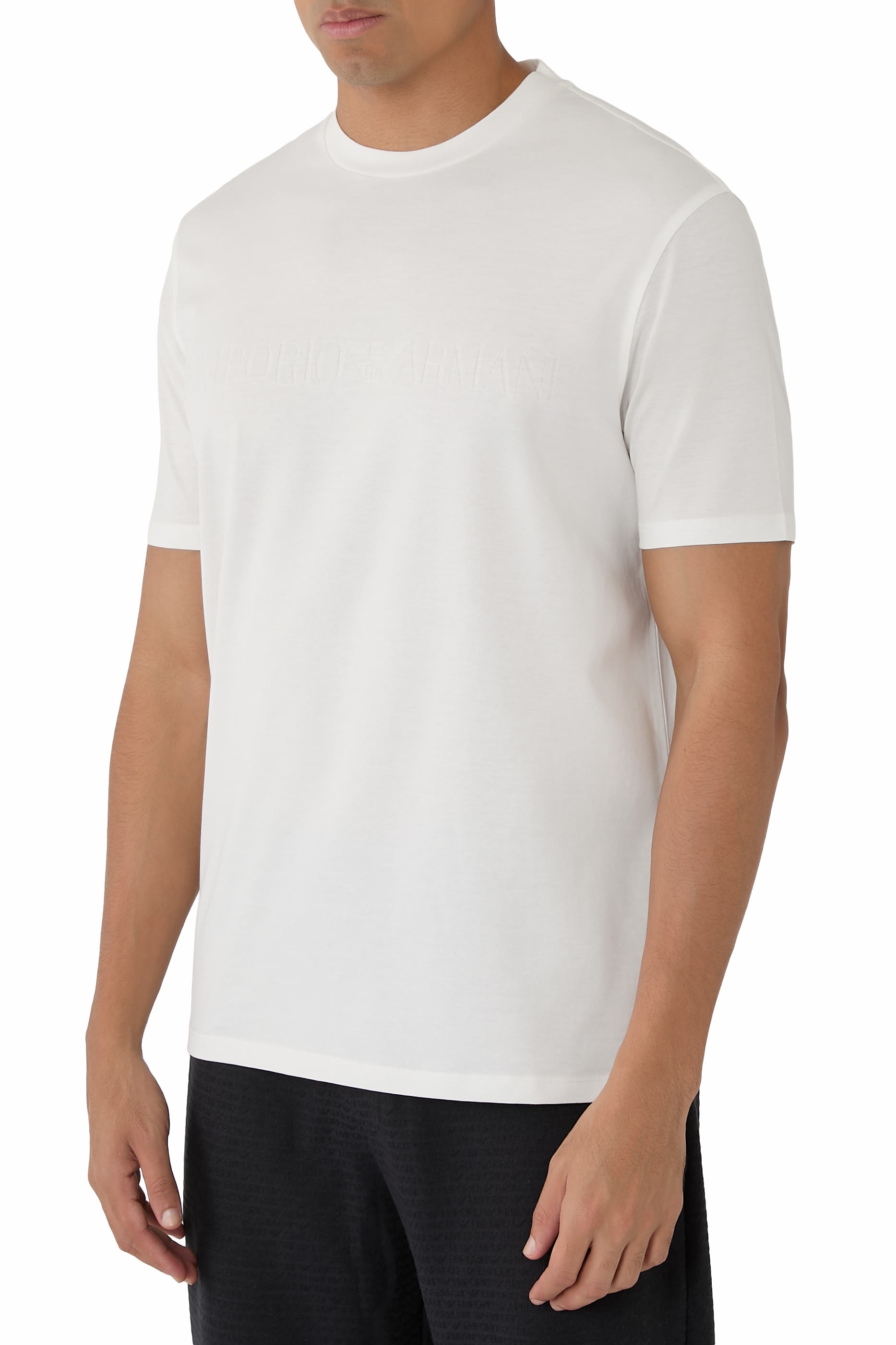 Tonal Logo Inlay Jersey T-Shirt