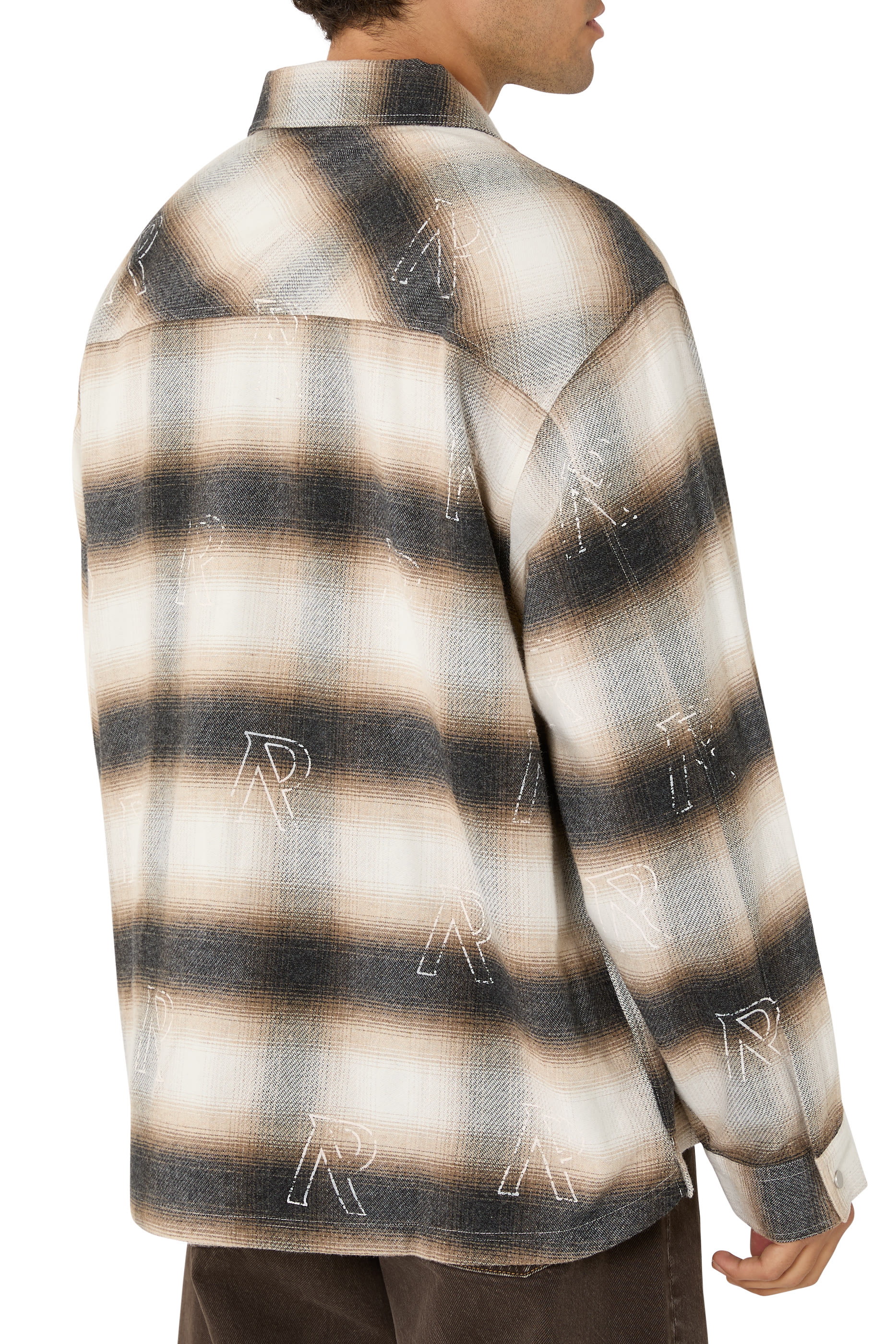  All Over Initial Flannel Shirt 