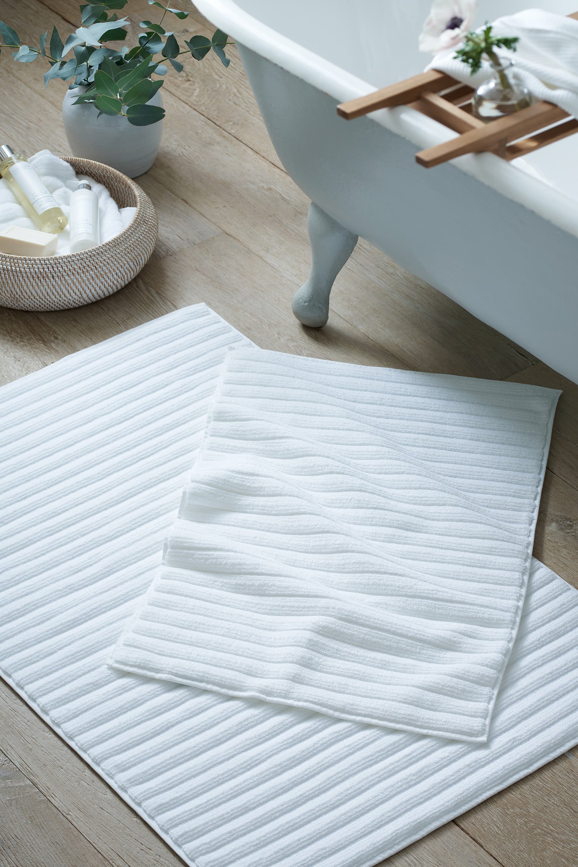 Ribbed Hydrocotton Bath Mat