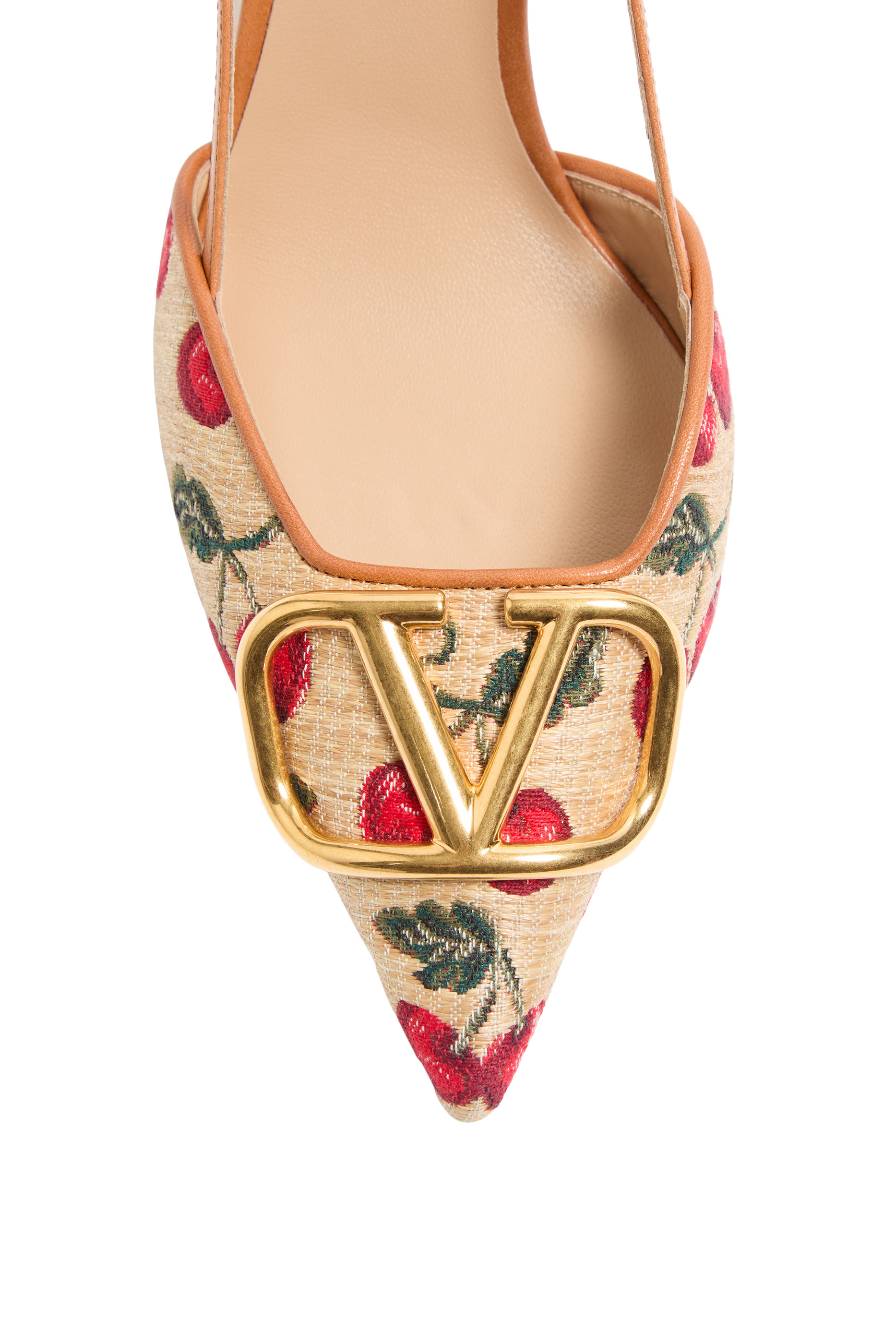  VLogo Signature 80 Slingback Pumps in Cherryfic Pattern