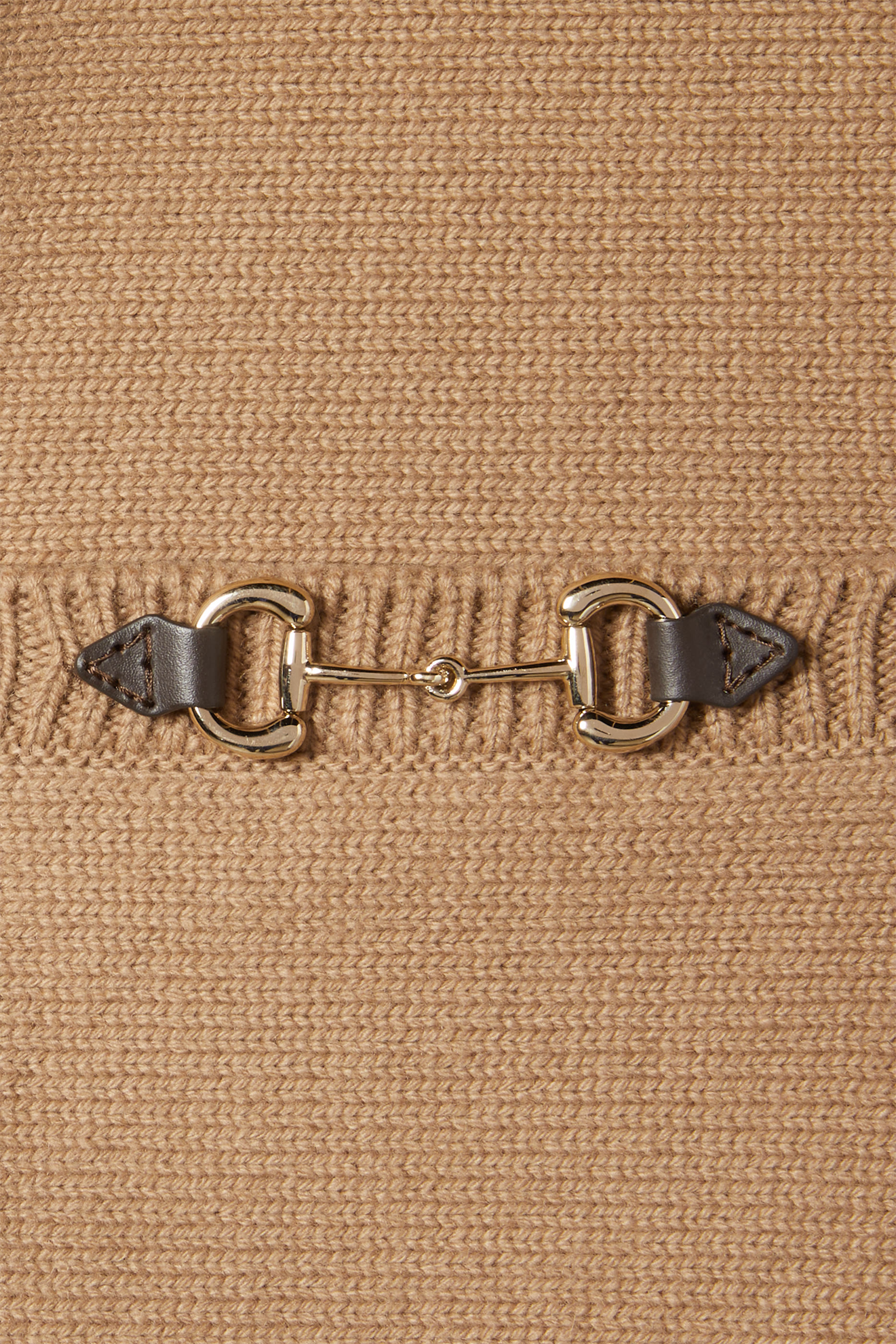 Wool Cashmere Top with Horsebit 