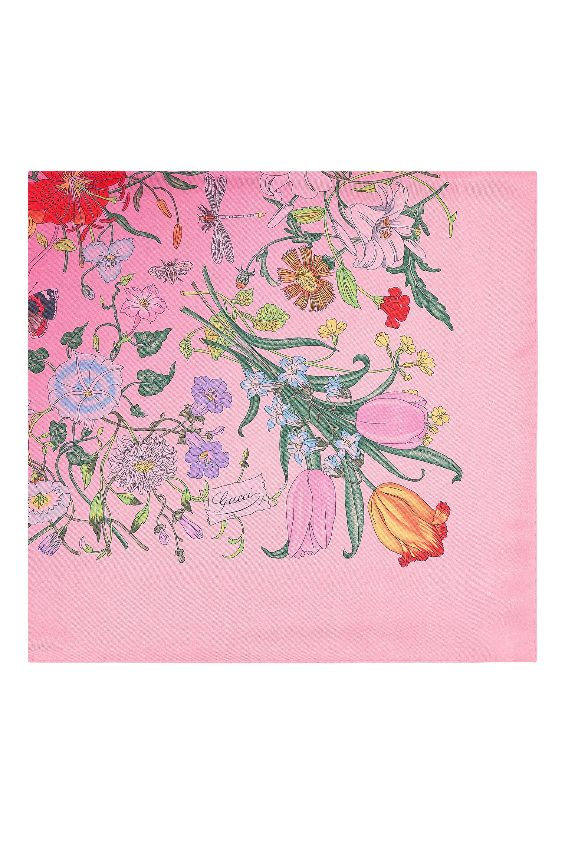 Printed Silk Carr&eacute;