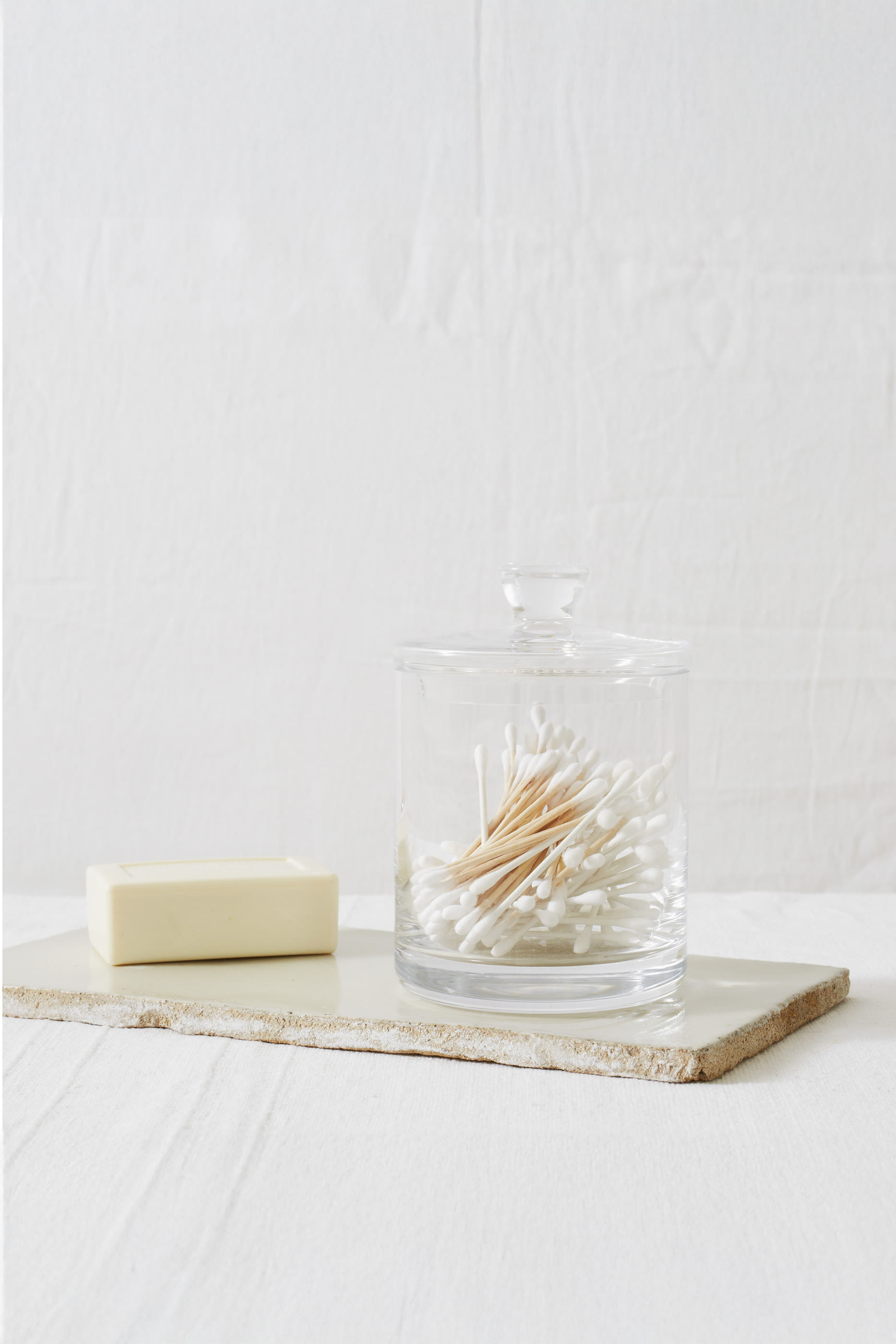 Tall Glass Storage Jar