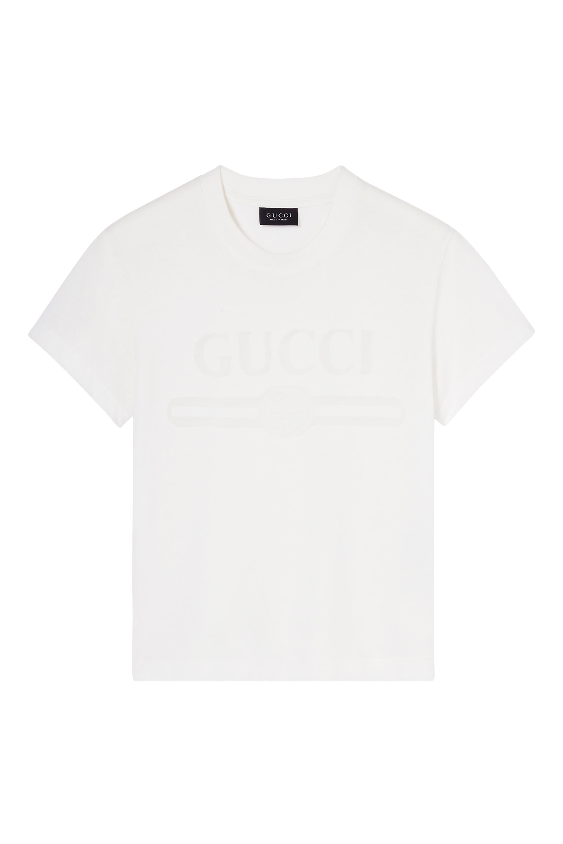 Cotton Jersey T-Shirt with Devor&eacute; Detail