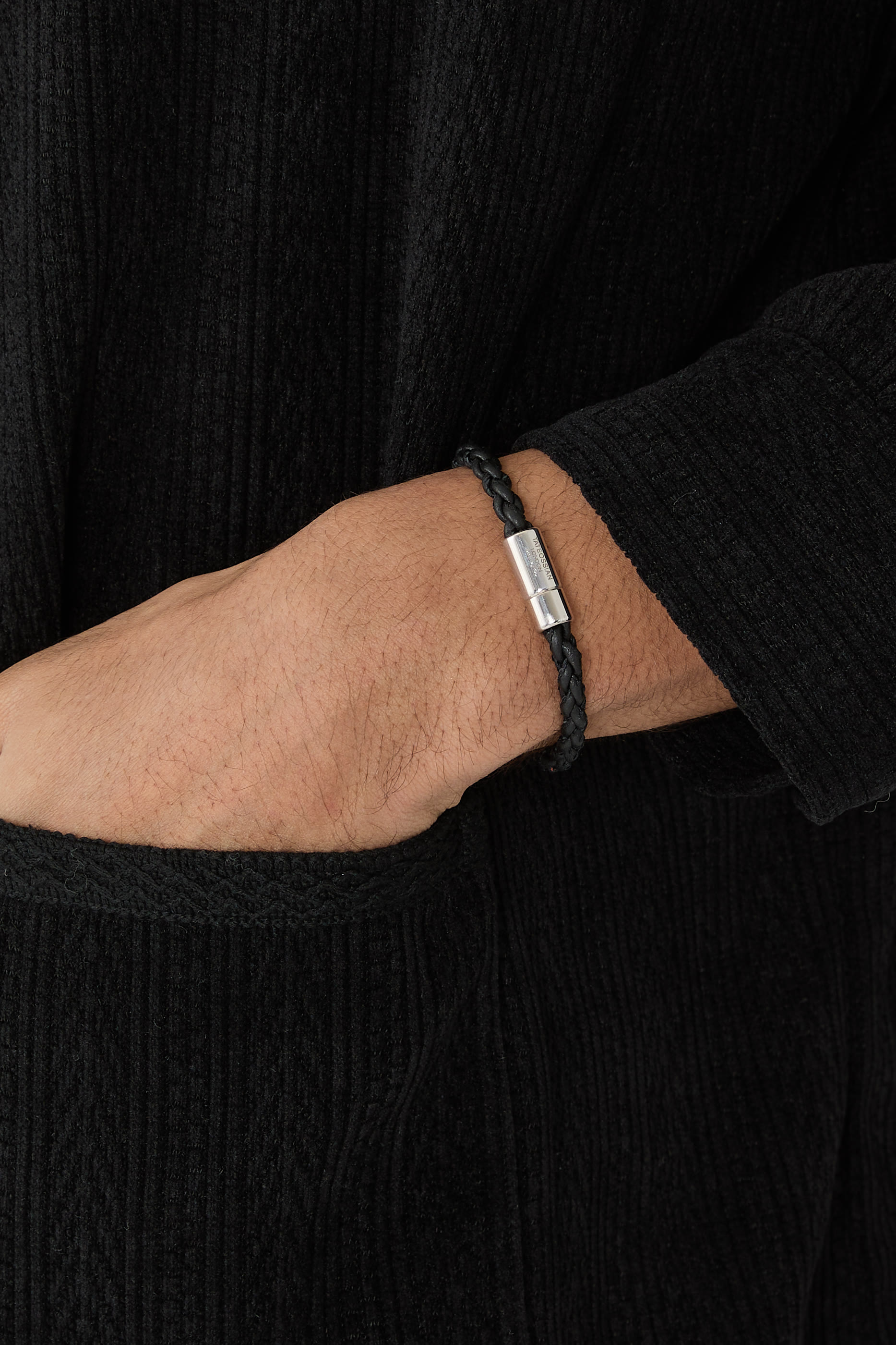 Big Pop Marine Pelle Bracelet, Sterling Silver & Leather