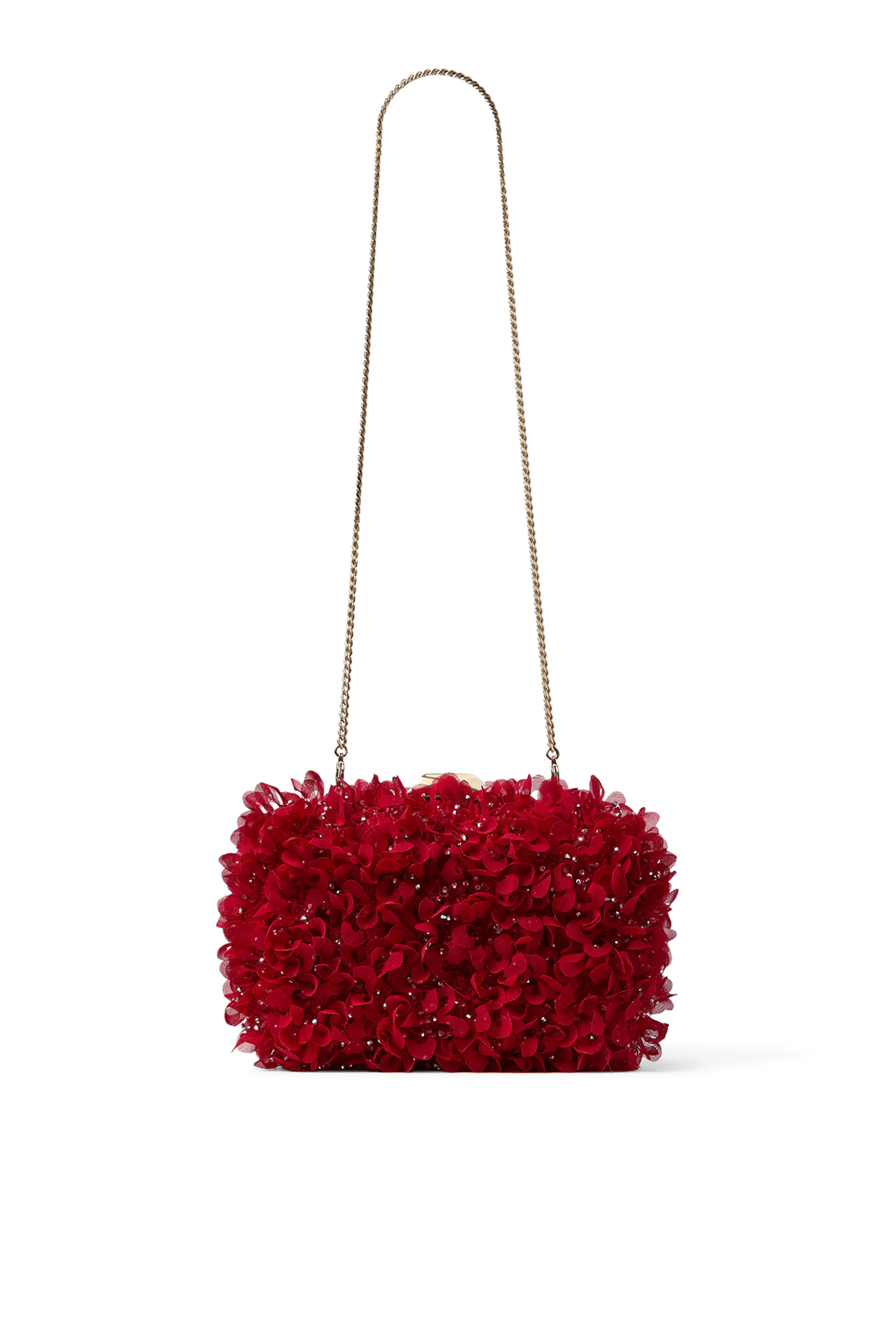 Petal Embroidery Clutch Bag