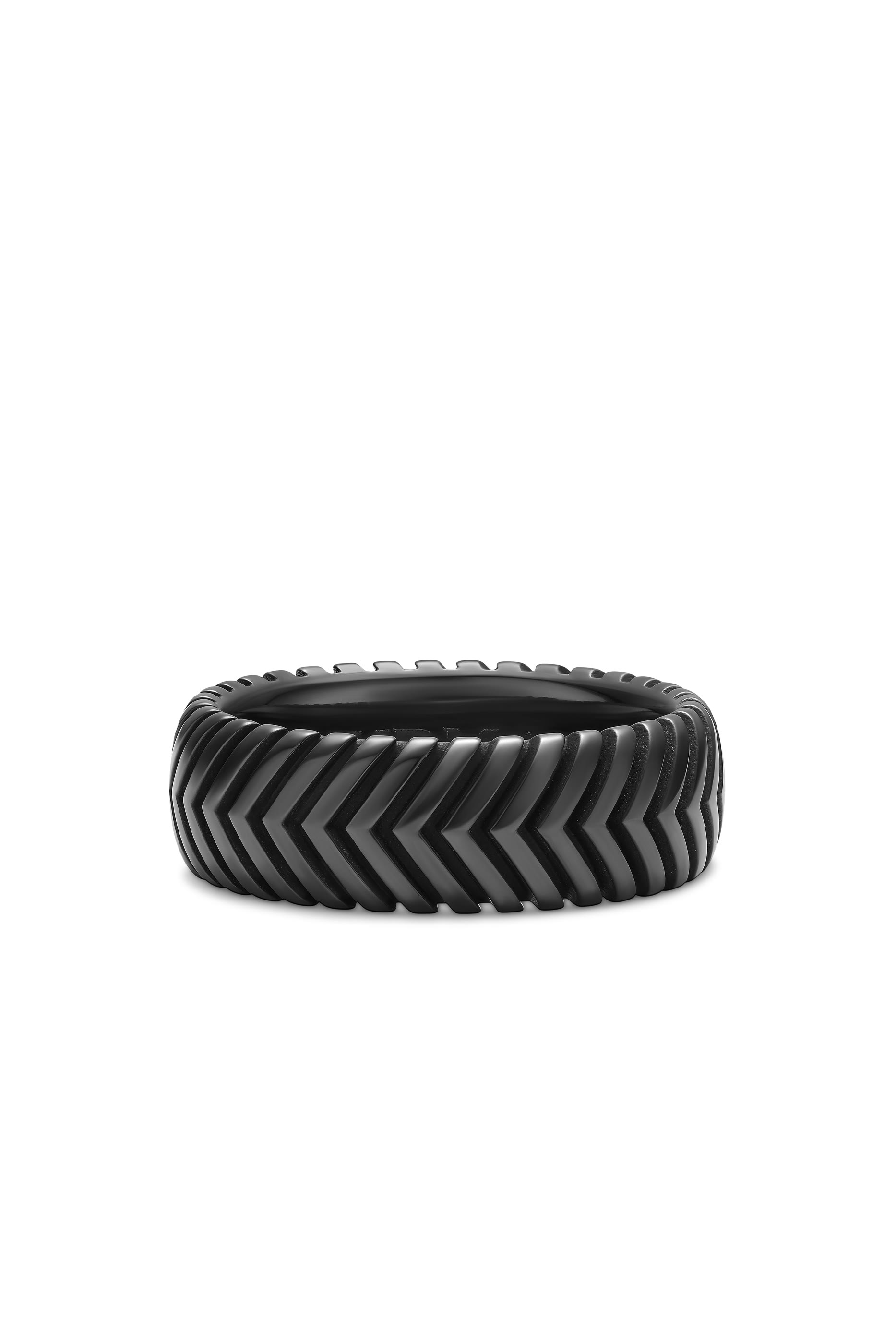 Chevron Ring, Titanium