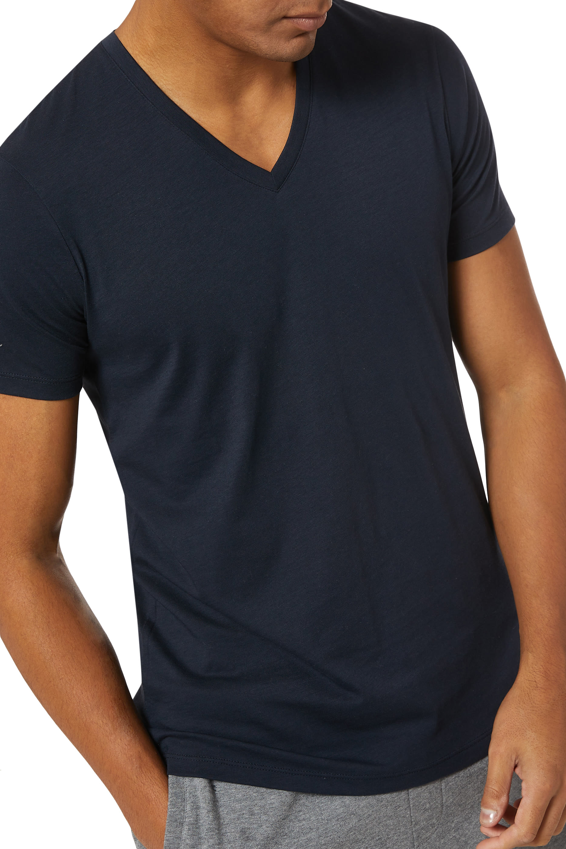 Pima Cotton V-Neck T-Shirt