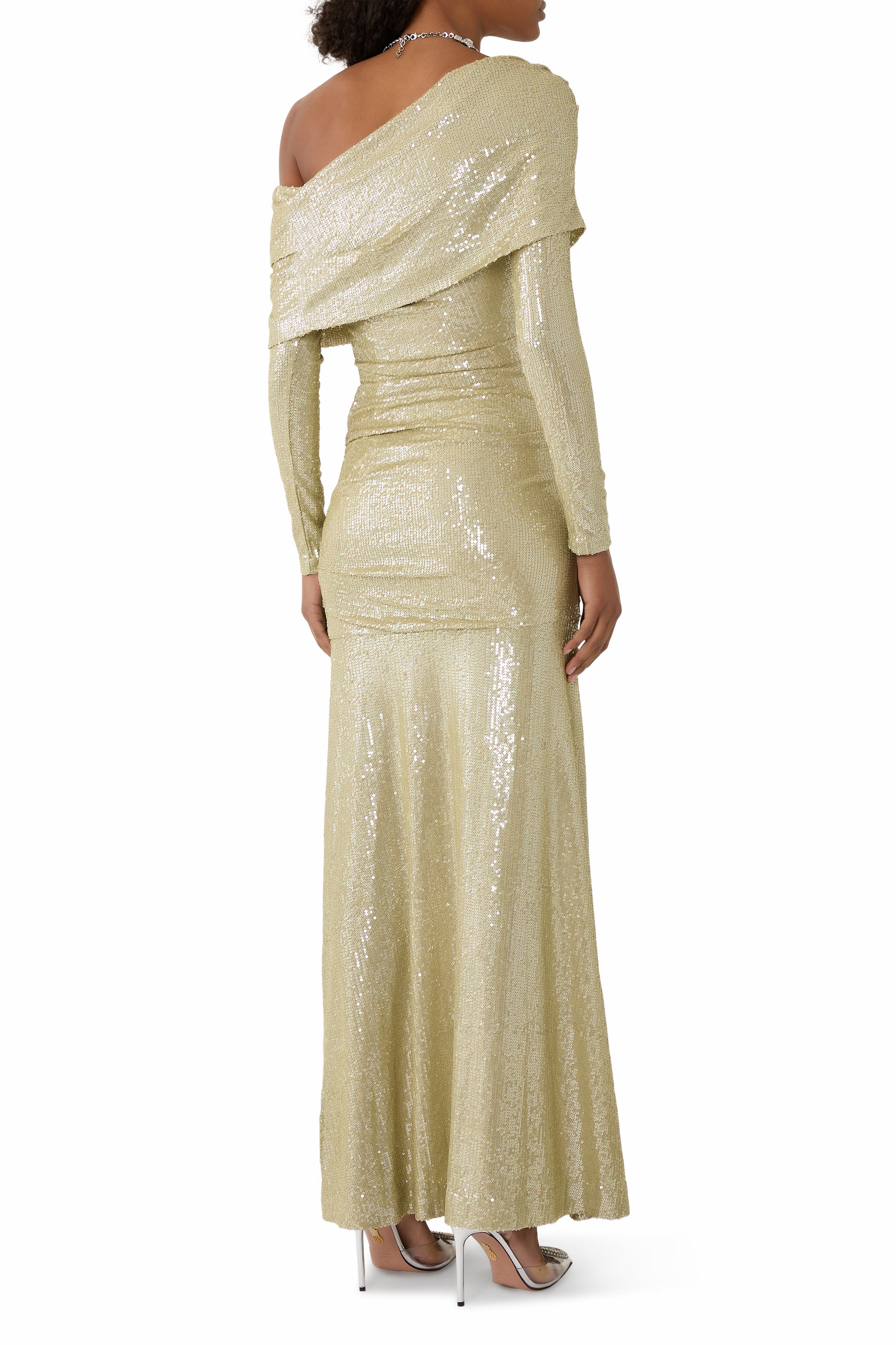 Nova One-Shoulder Ankle Gown