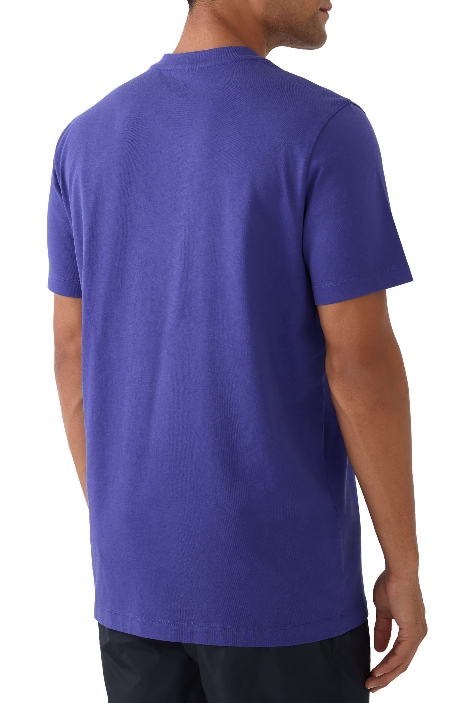 Flocked Logo Cotton T-Shirt