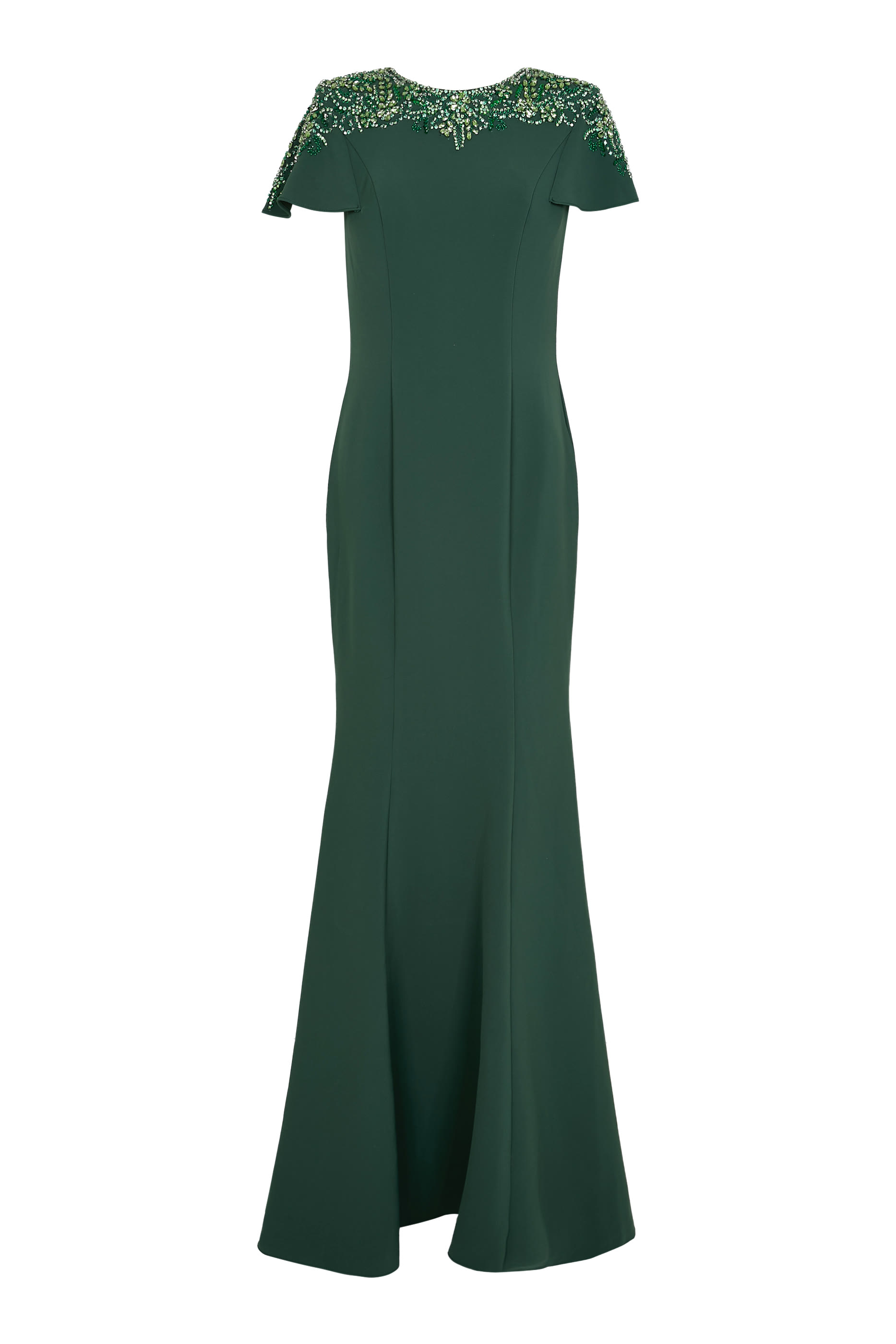 Beaded Mermaid Evening Gown