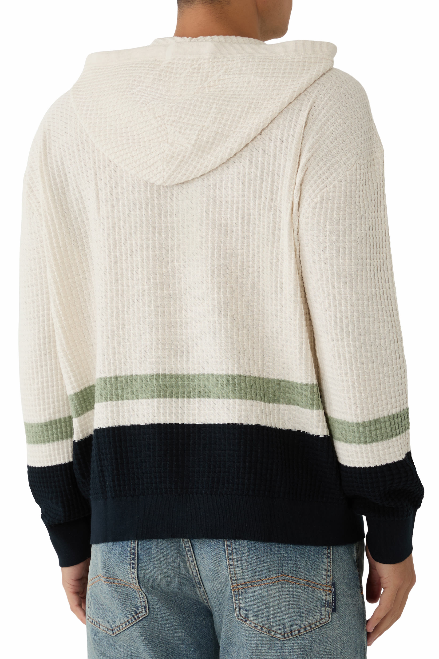 AX Logo Cotton-Jersey Hoodie