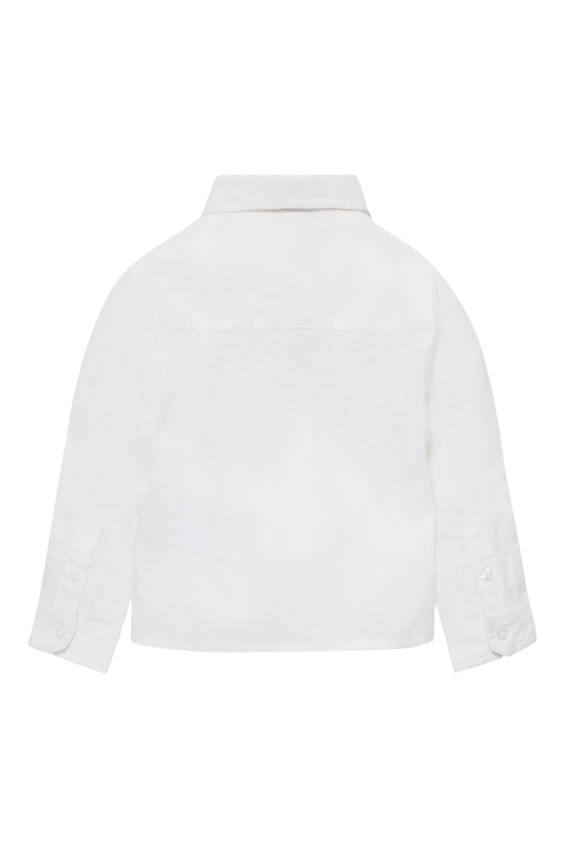 Kids Embroidered Eagle Linen Shirt