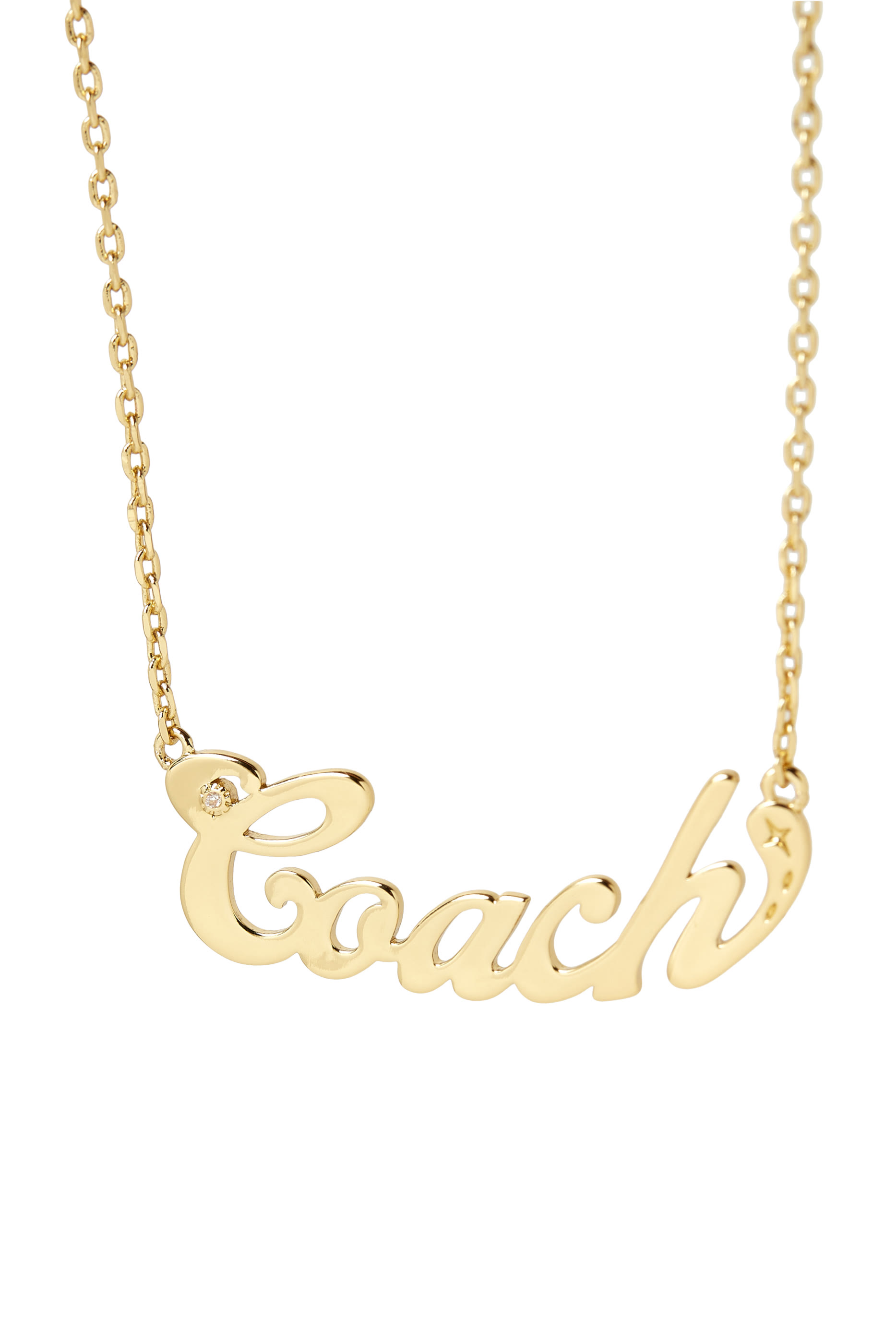 Nameplate Short Pendant Necklace