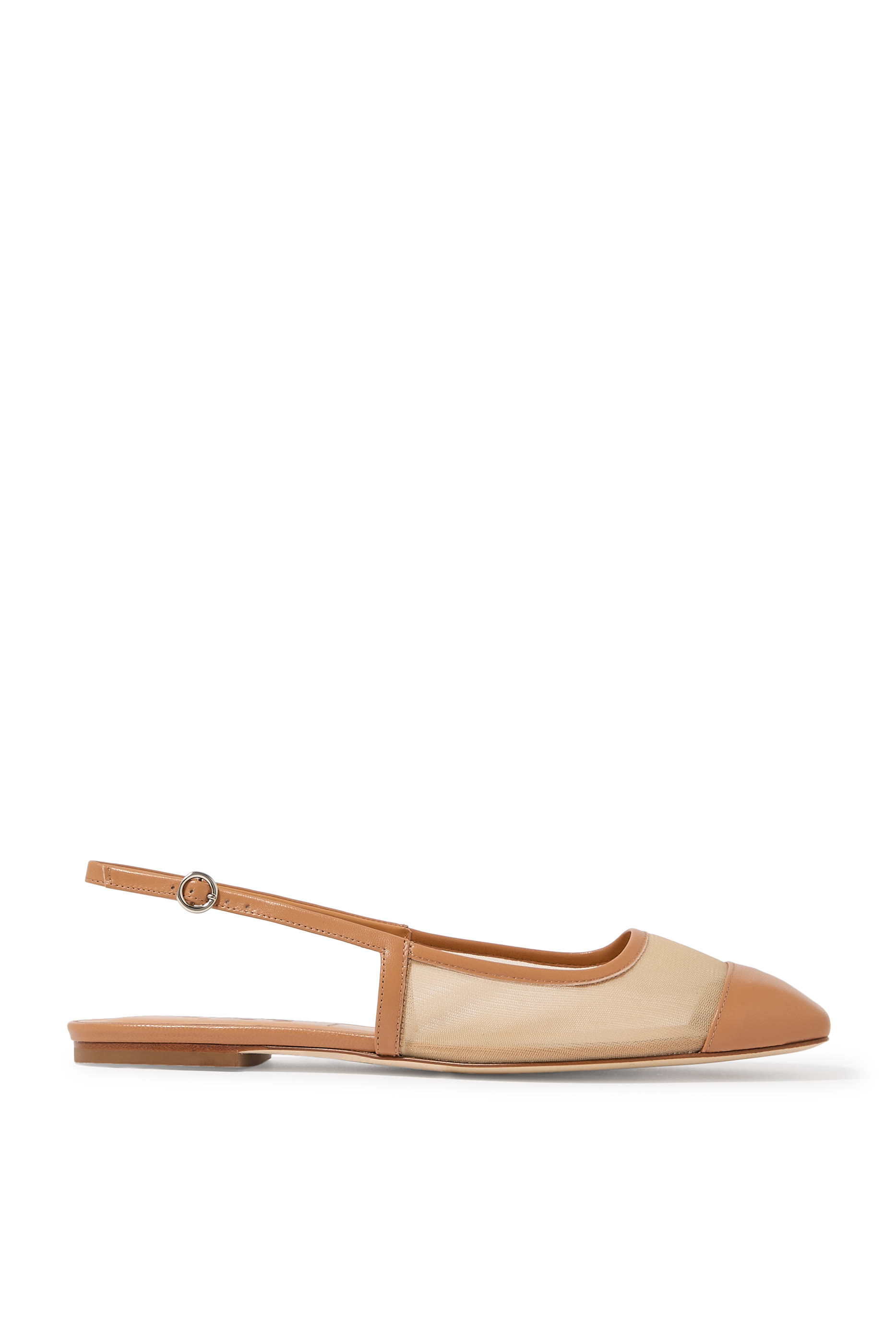 Geraldine Mesh Toe-Cap Slingbacks