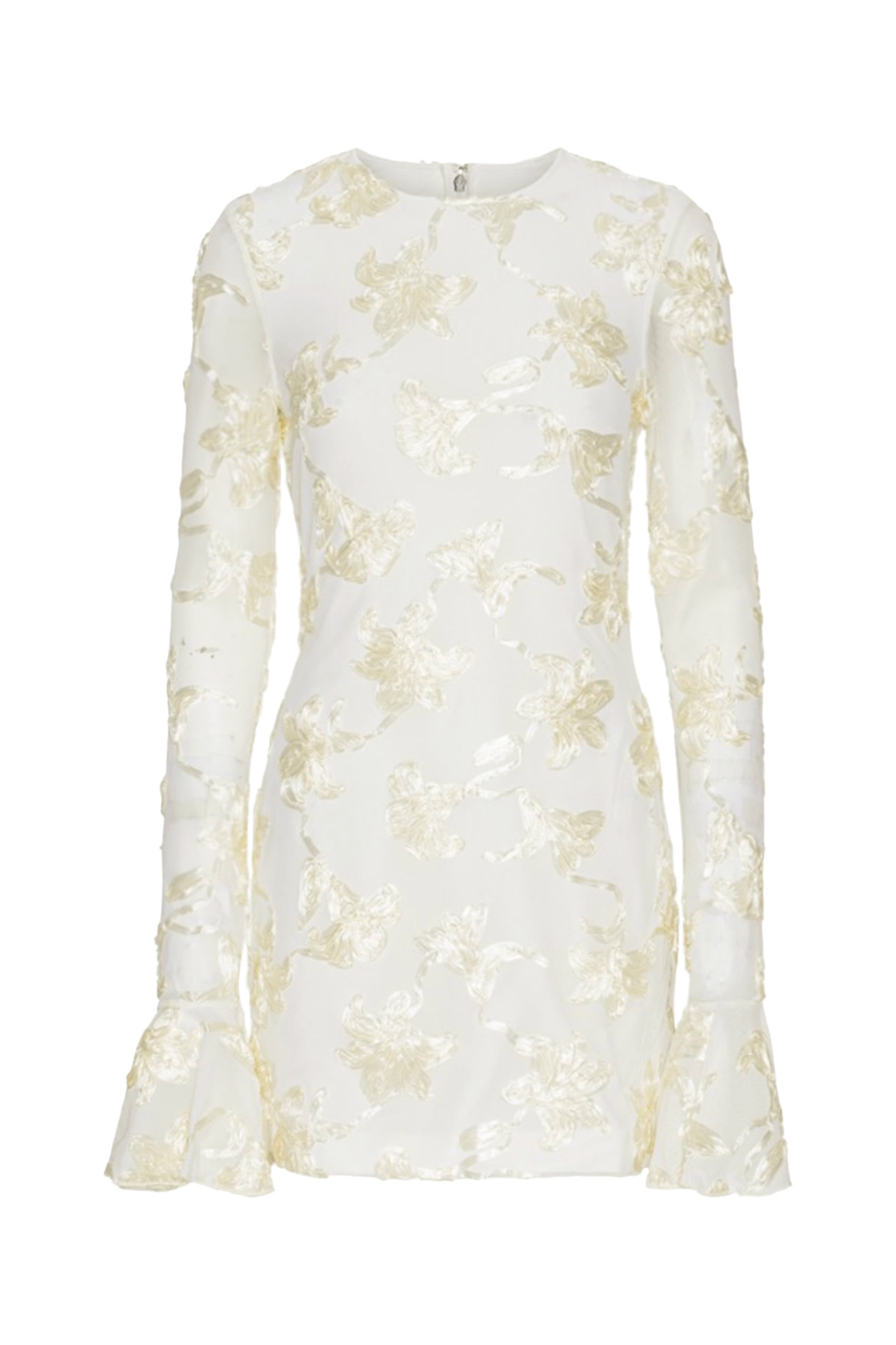 Flower Mesh Mini Dress