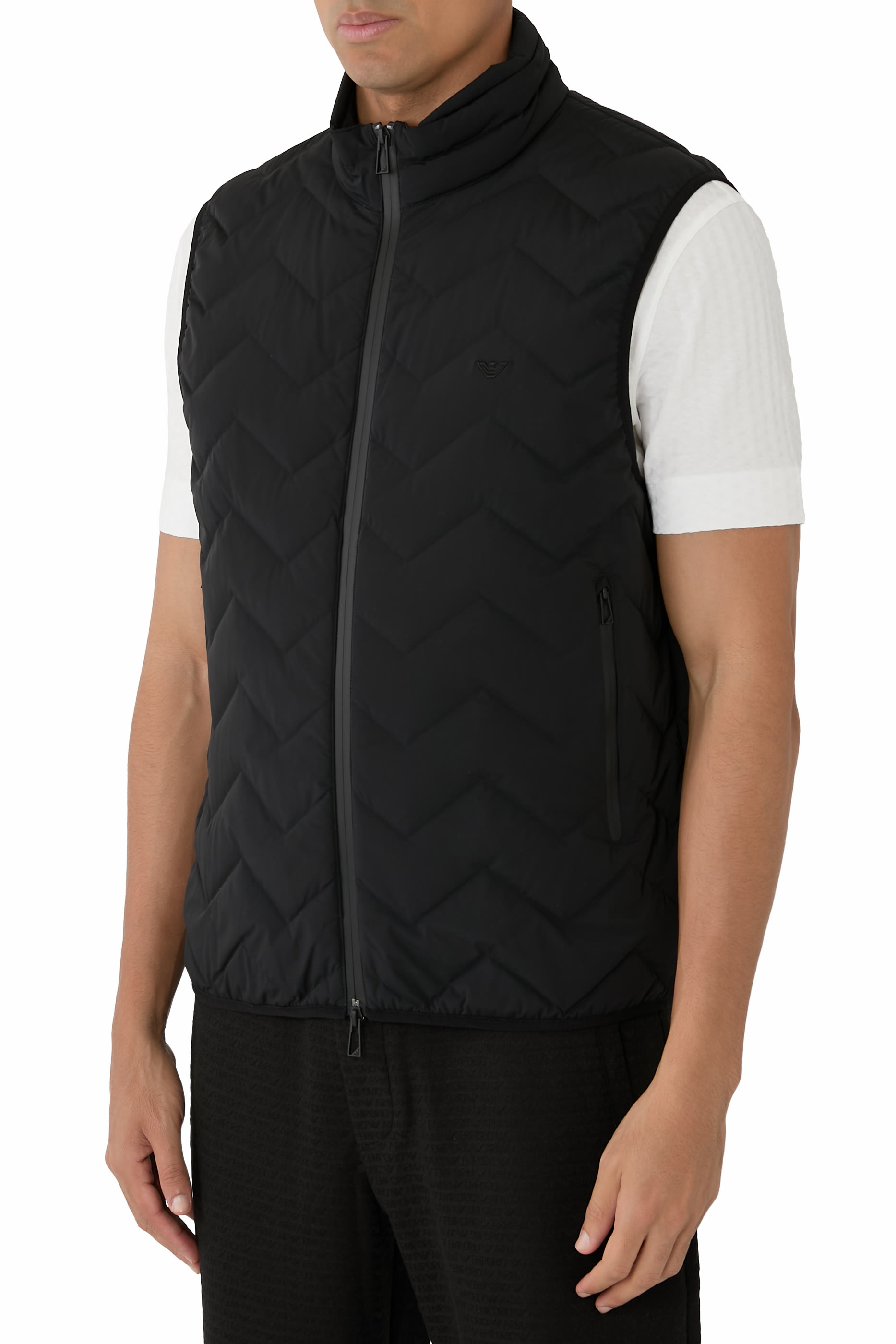 Chevron Puffer Gilet