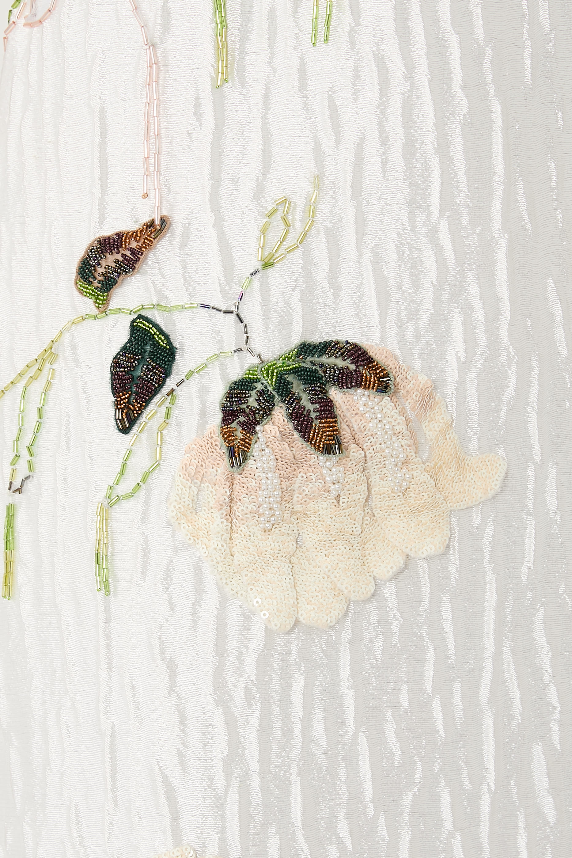 Lilibeth Floral Jacquard Midi Dress