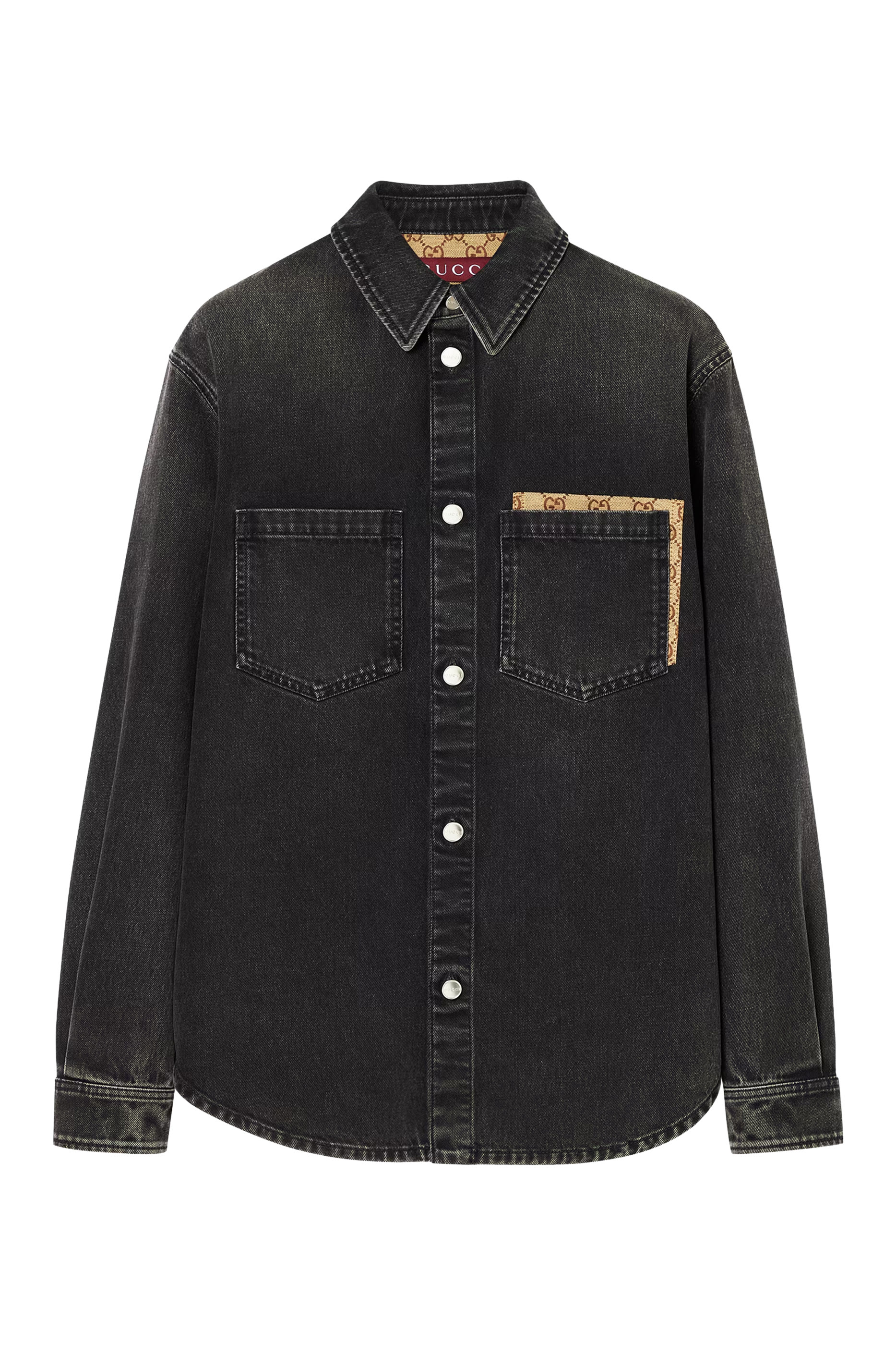 Washed Cotton Denim Shirt