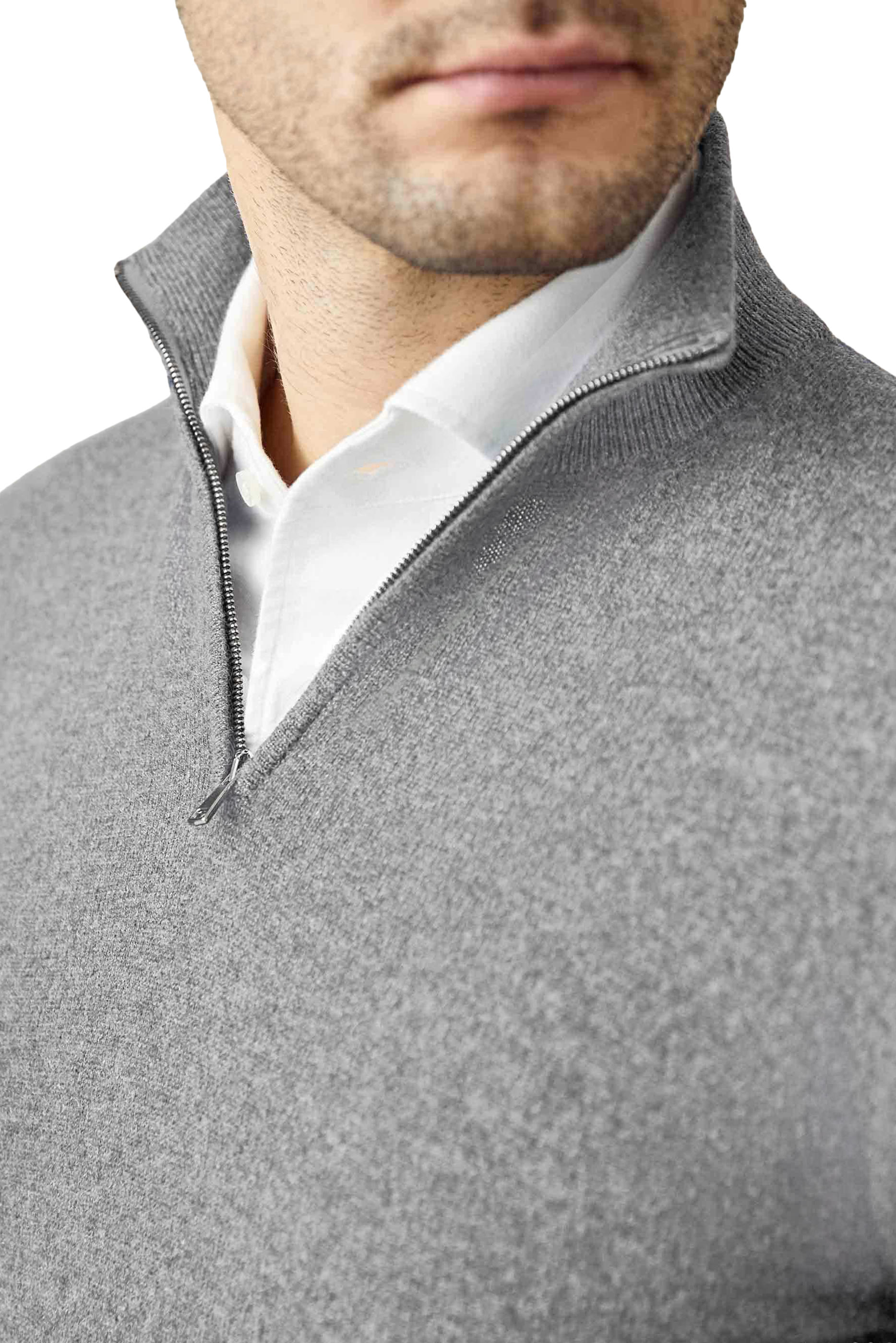 Cashmere Zip-Up Jumper