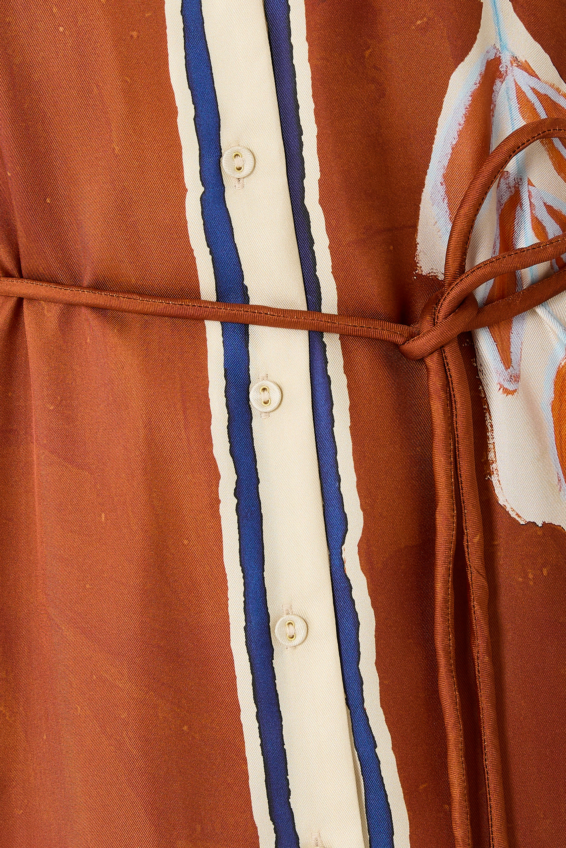 Soleil D'Amour Silk Shirtdress