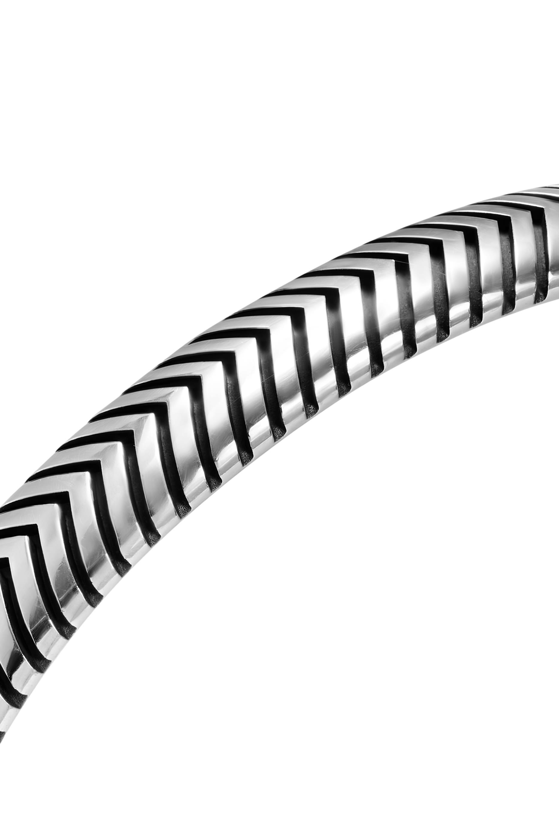 Chevron Cuff Bracelet, Sterling Silver