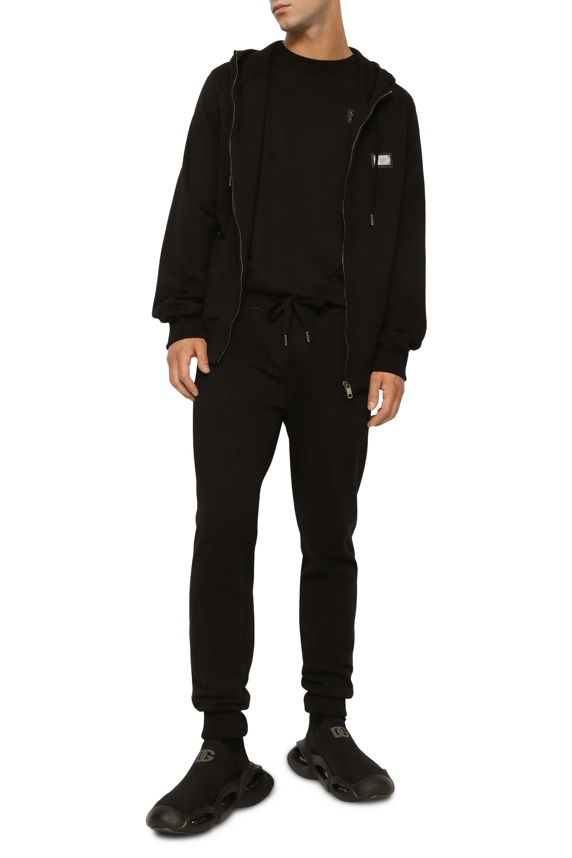  Jersey Zip-Up Hoodie