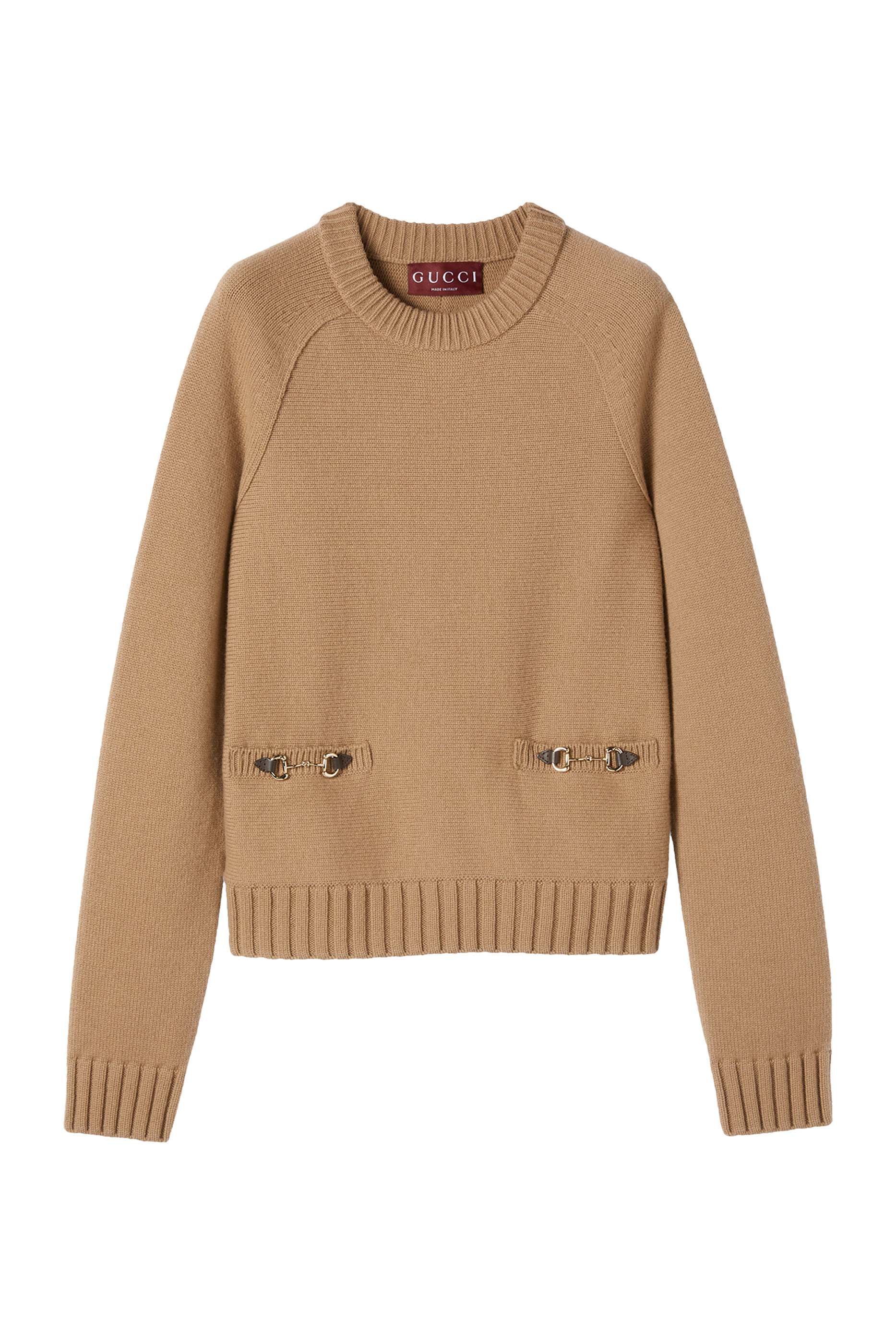 Wool Cashmere Top with Horsebit 