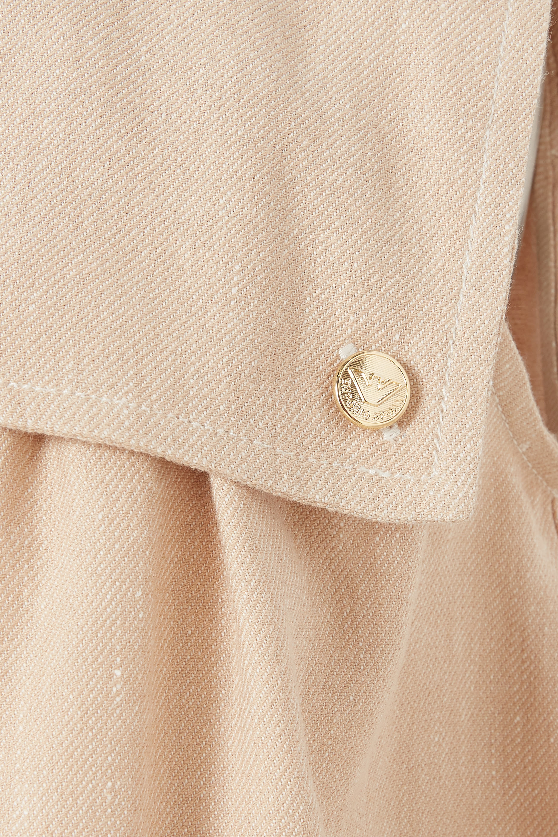 Kids Denim-Effect Linen-Blend Dress