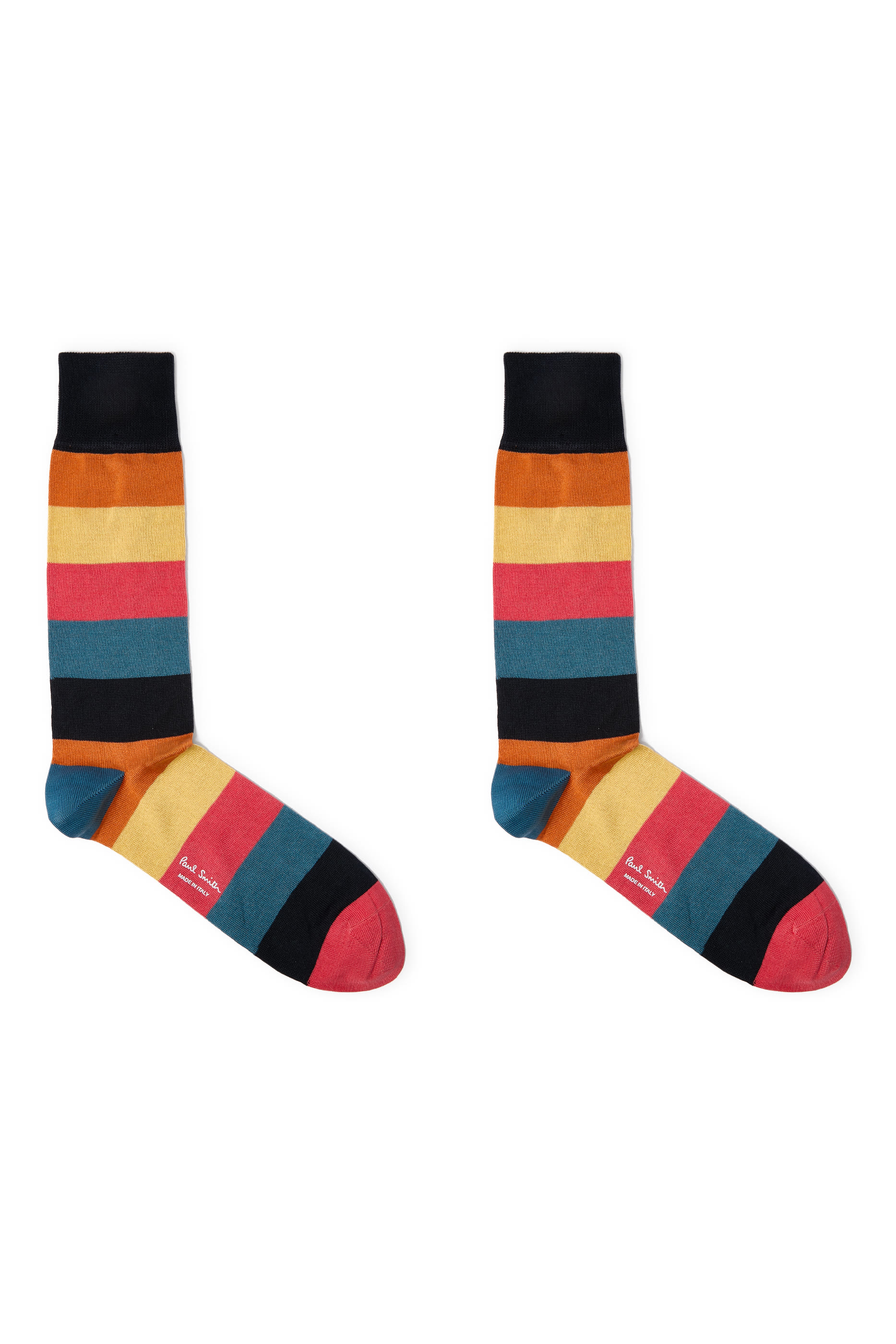 Stripes Cotton Blend Socks 