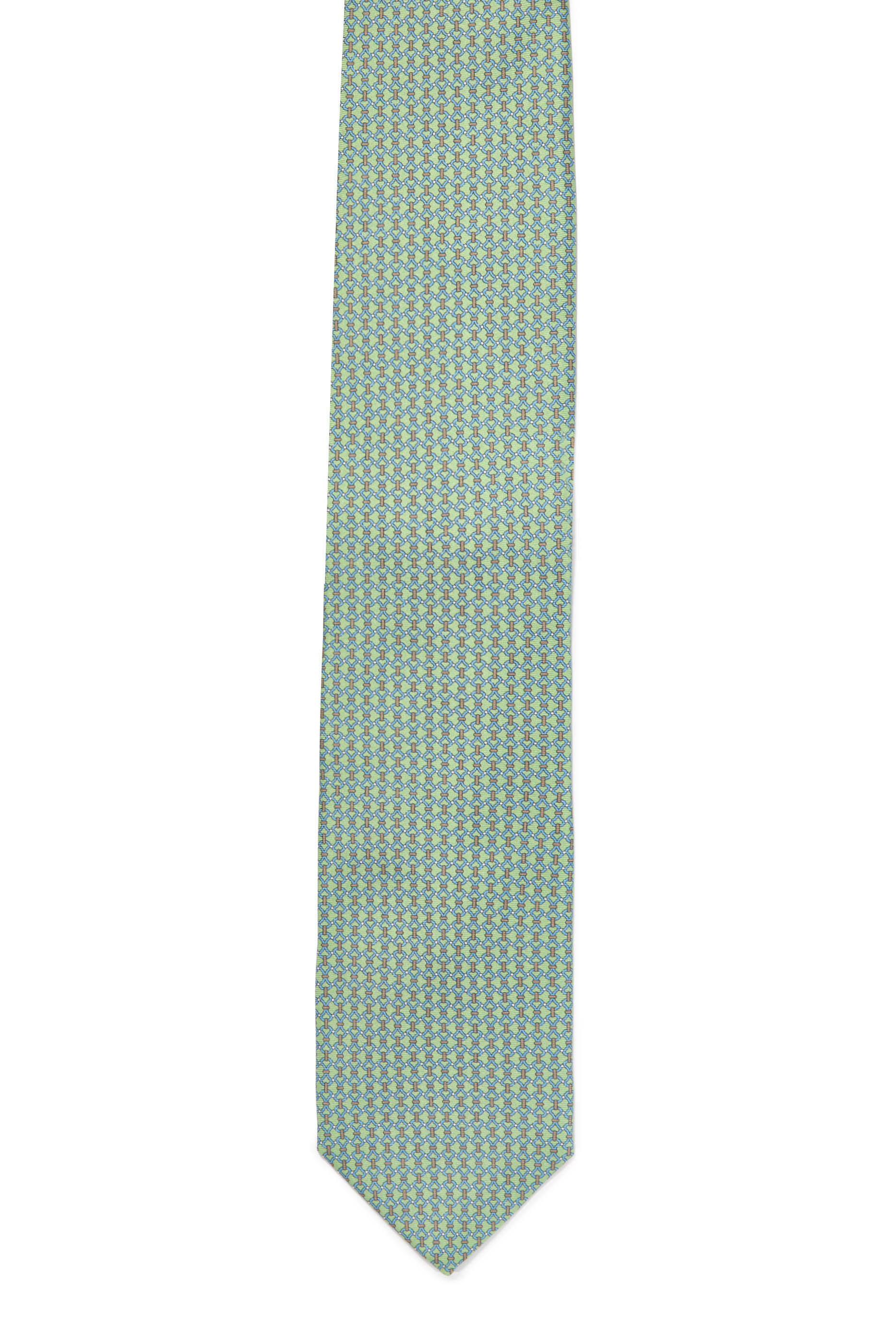 Chain Print Silk Tie