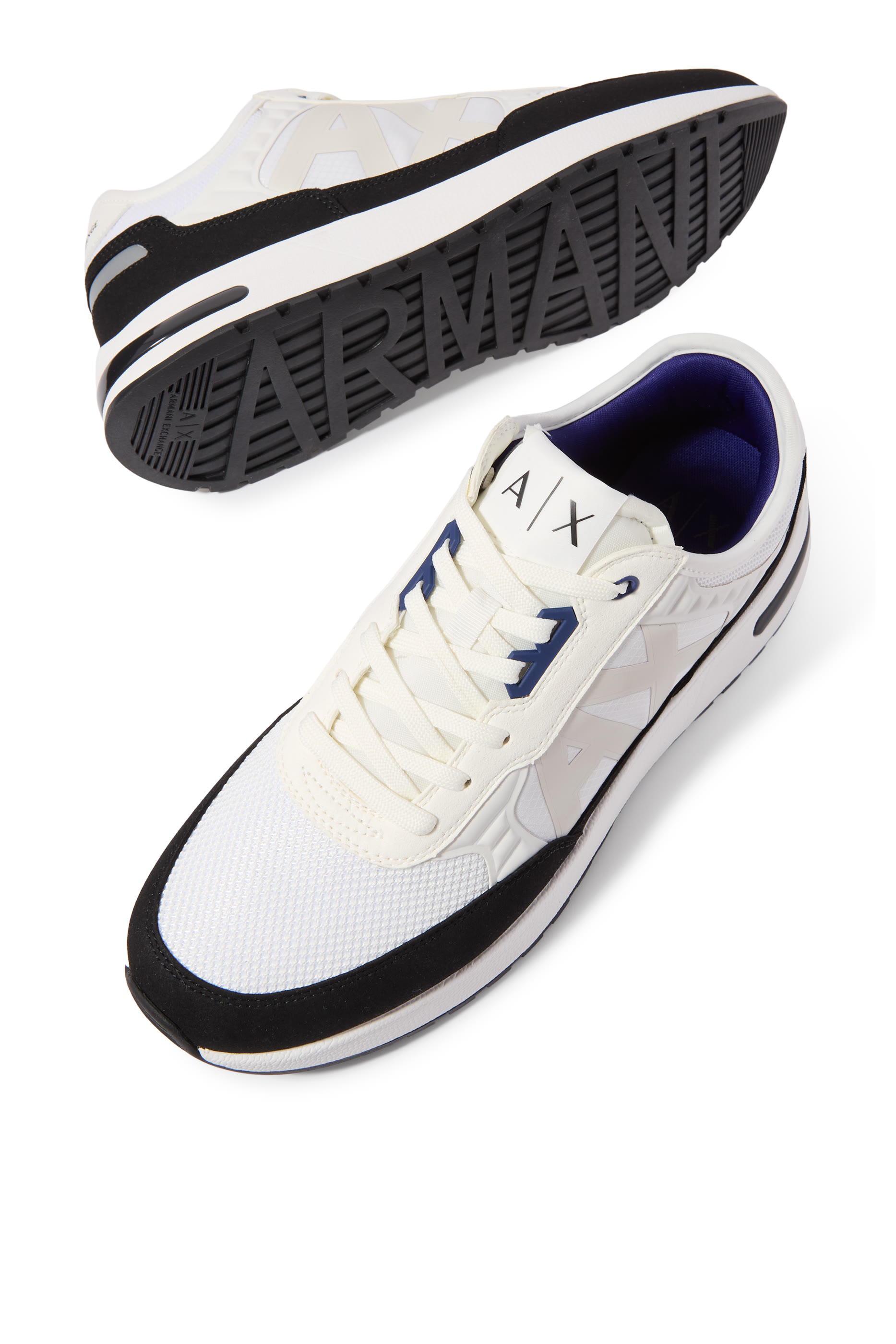  Lace Up 3D AX Logo Sneakers