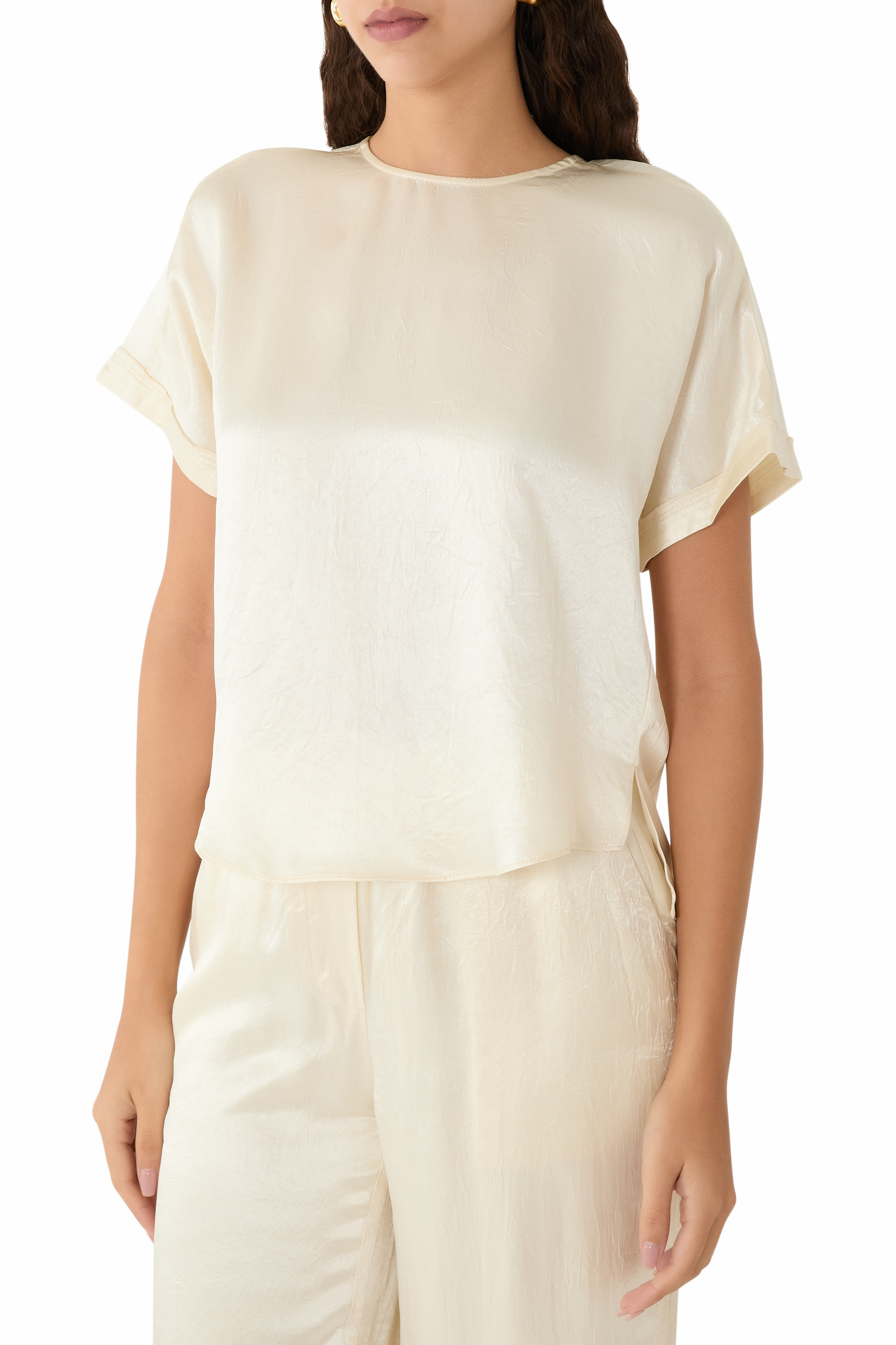 Addison Short Sleeves Crinkled Shirt