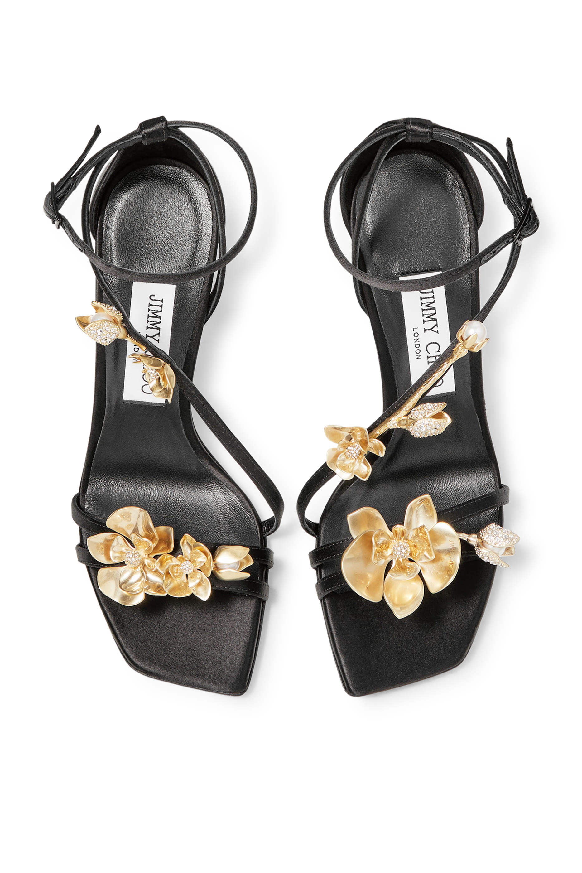 Zea 95 Floral Appliqu&eacute; Sandals