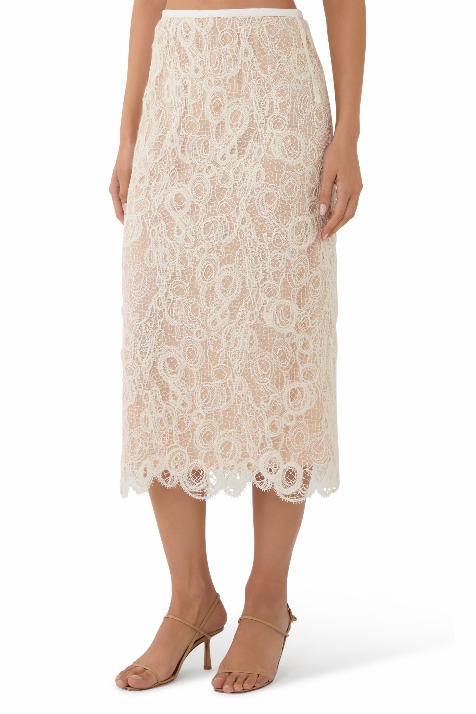Lace Midi Skirt